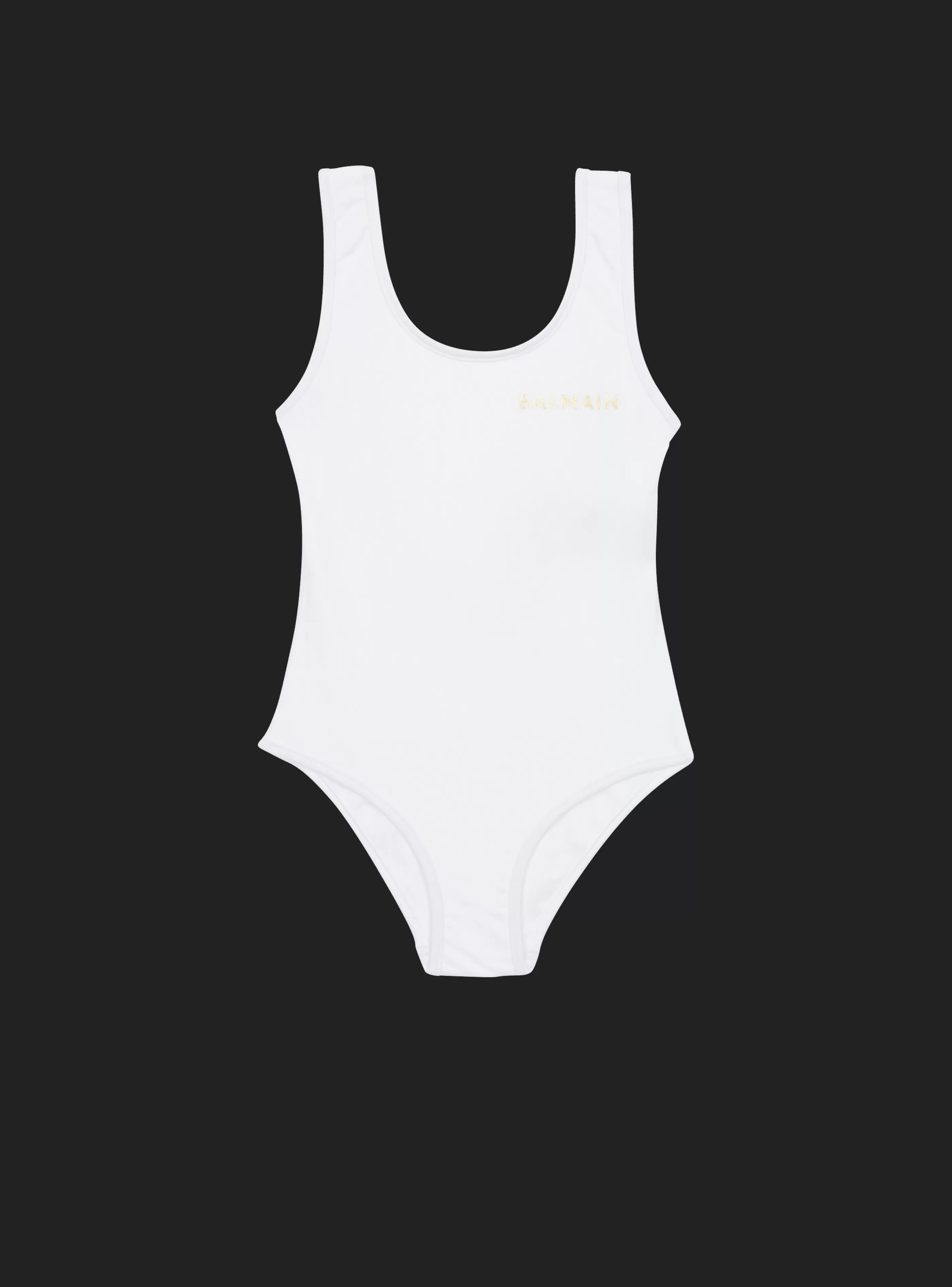 Balmain Bambina (4-10 Anni)-1-piece Swimsuit white