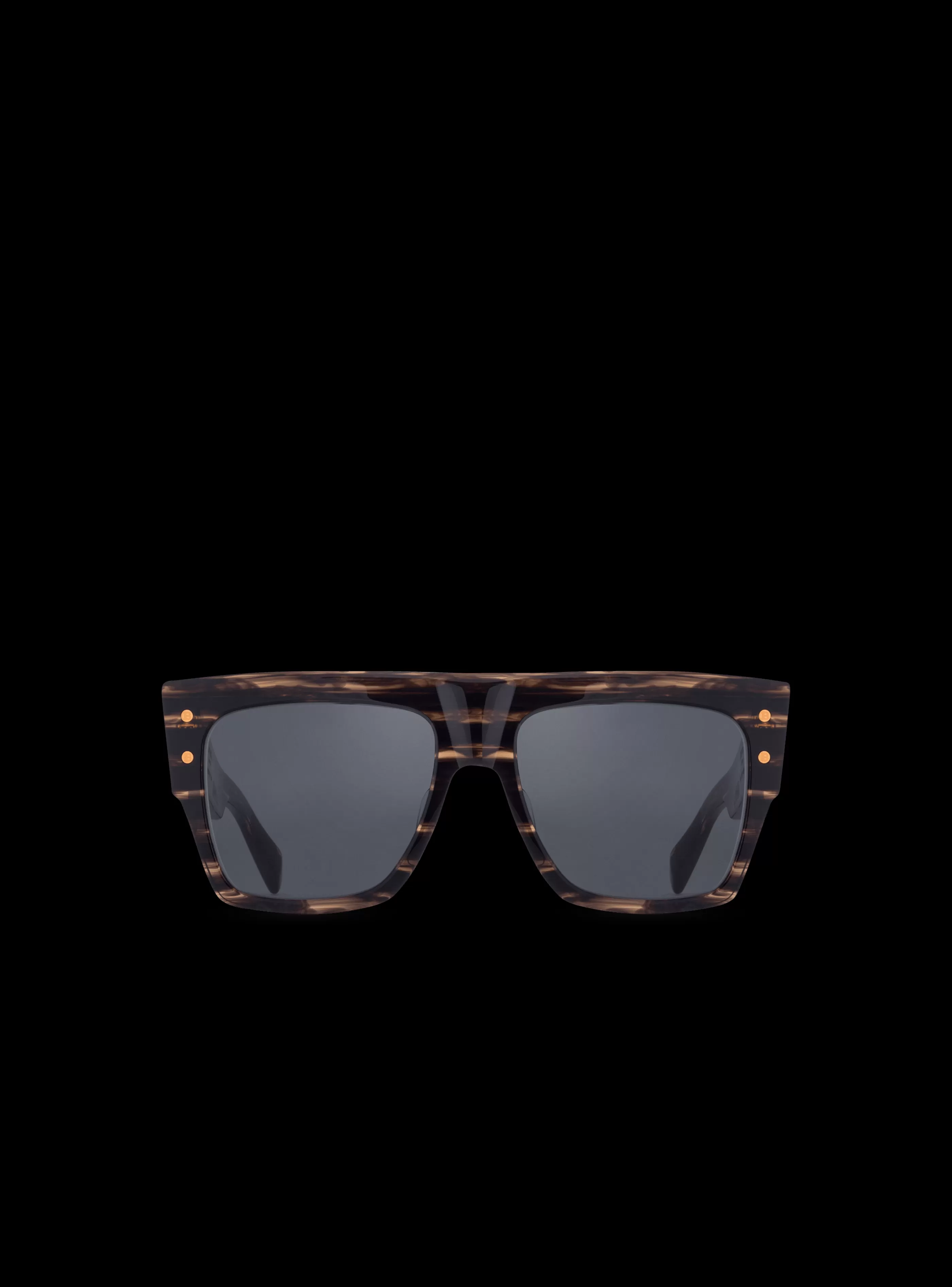 Balmain Occhiali-Acetate B-I Sunglasses brown
