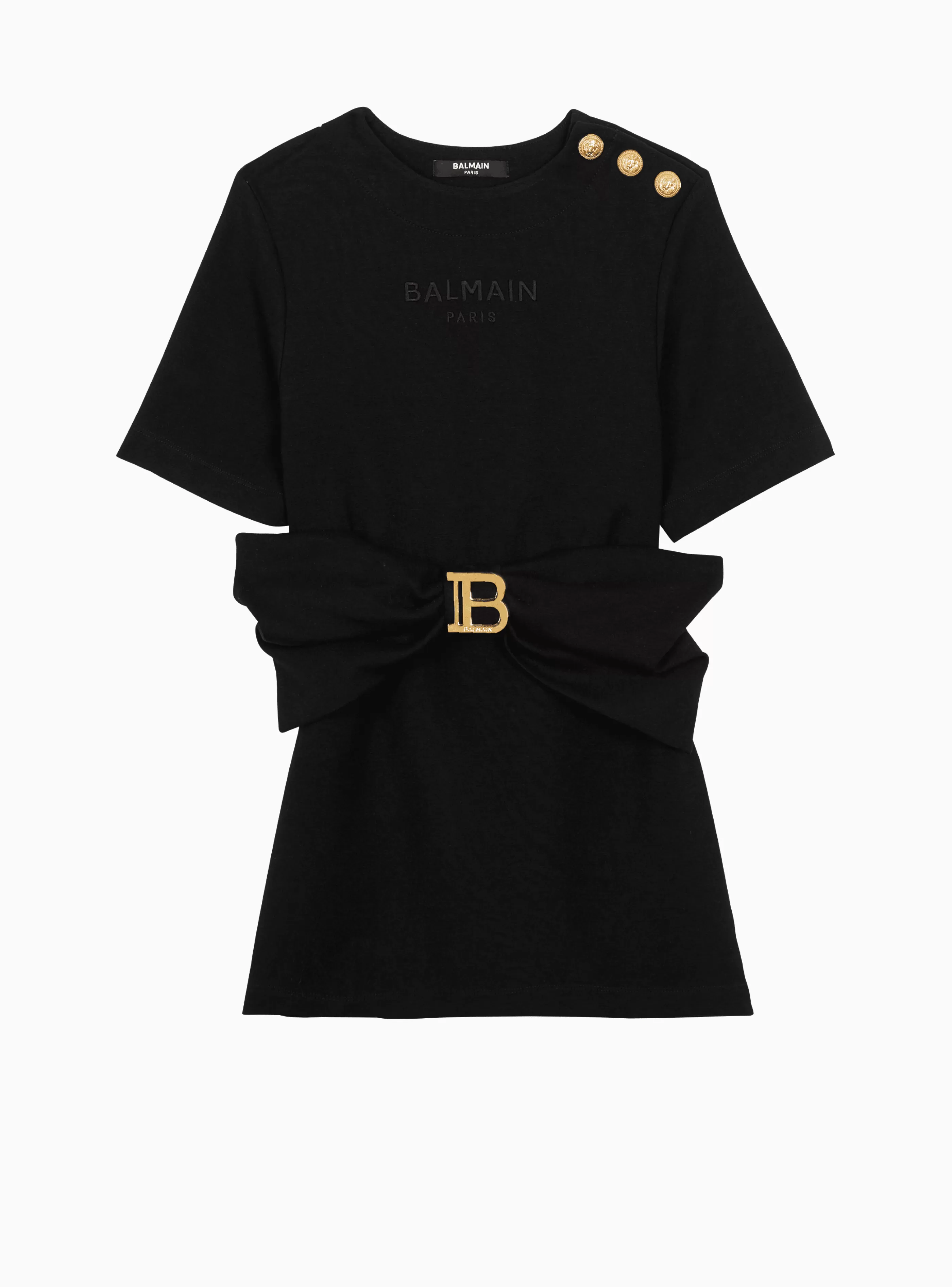 Balmain Bambina (4-10 Anni)-B T-shirt Dress black
