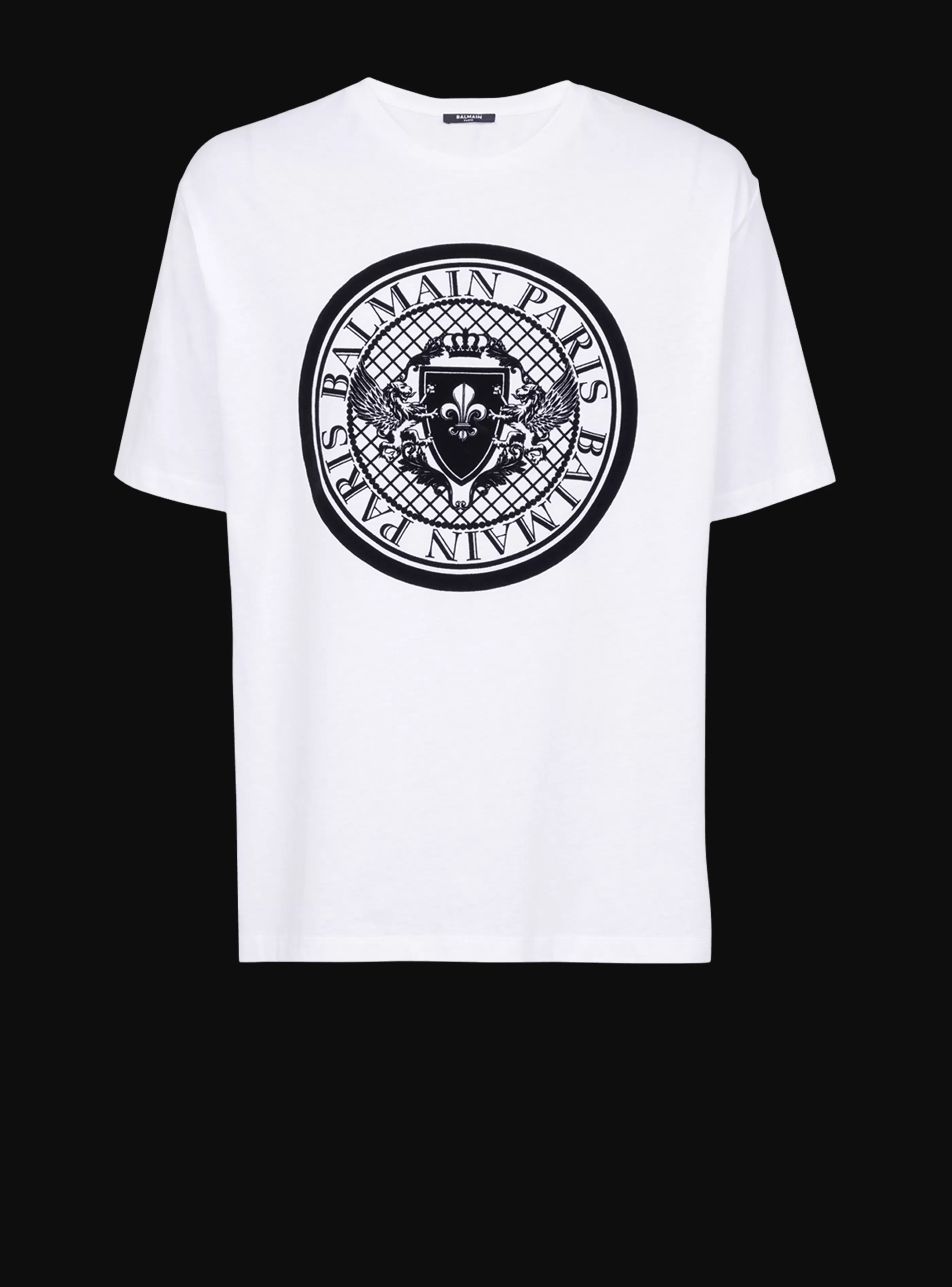 Balmain T-Shirts- Coin T-shirt white