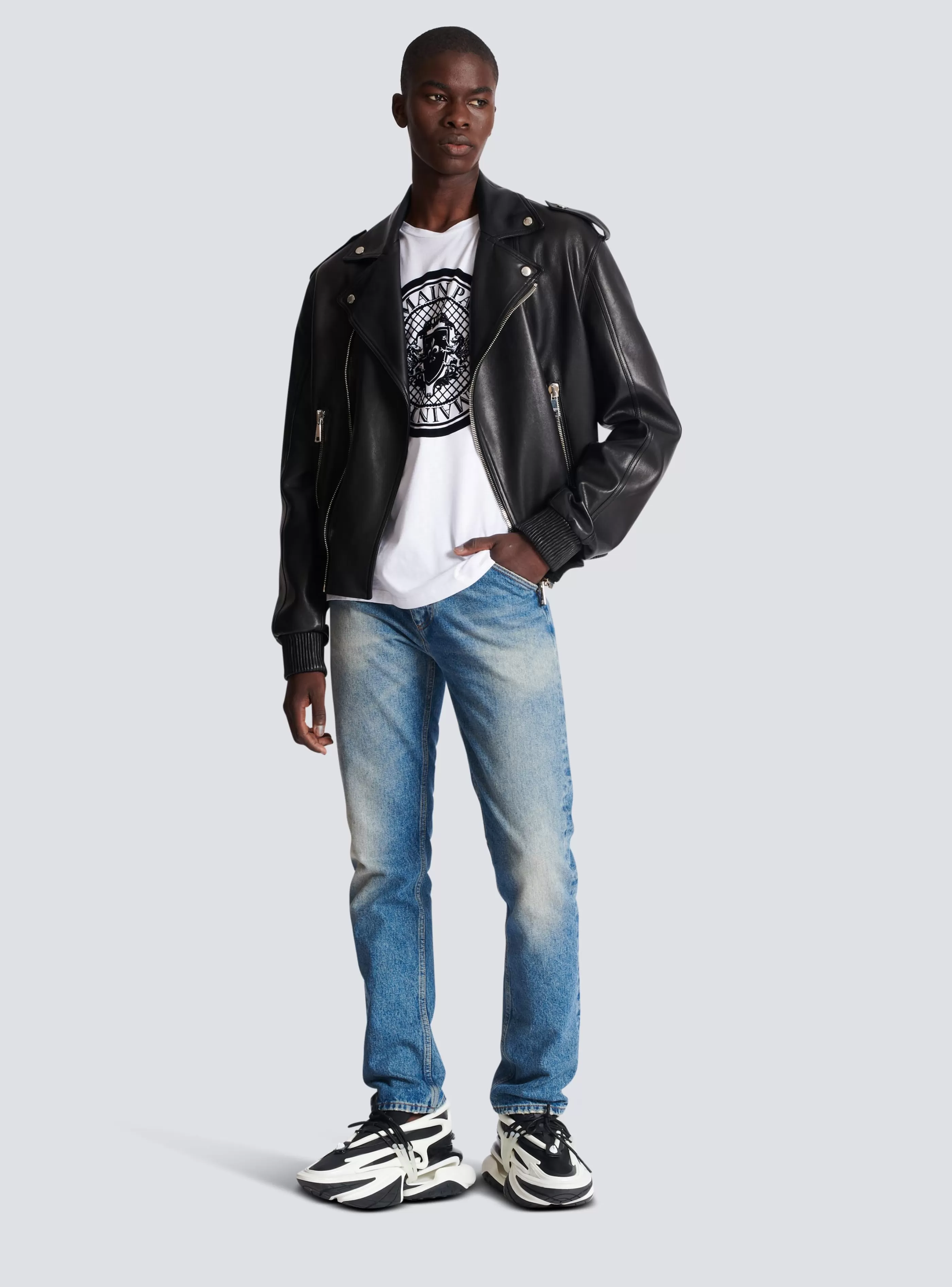 Balmain T-Shirts- Coin T-shirt white