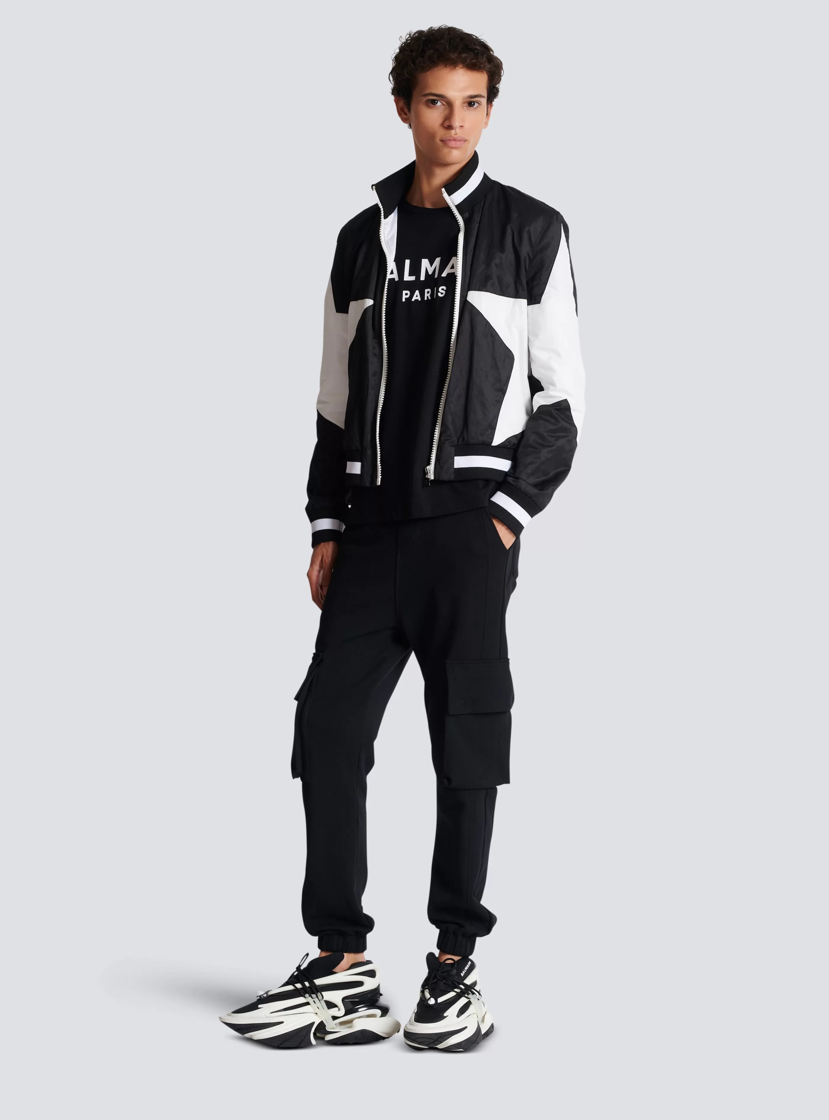 Balmain Abbigliamento Sportivo- Paris Cargo Joggers black