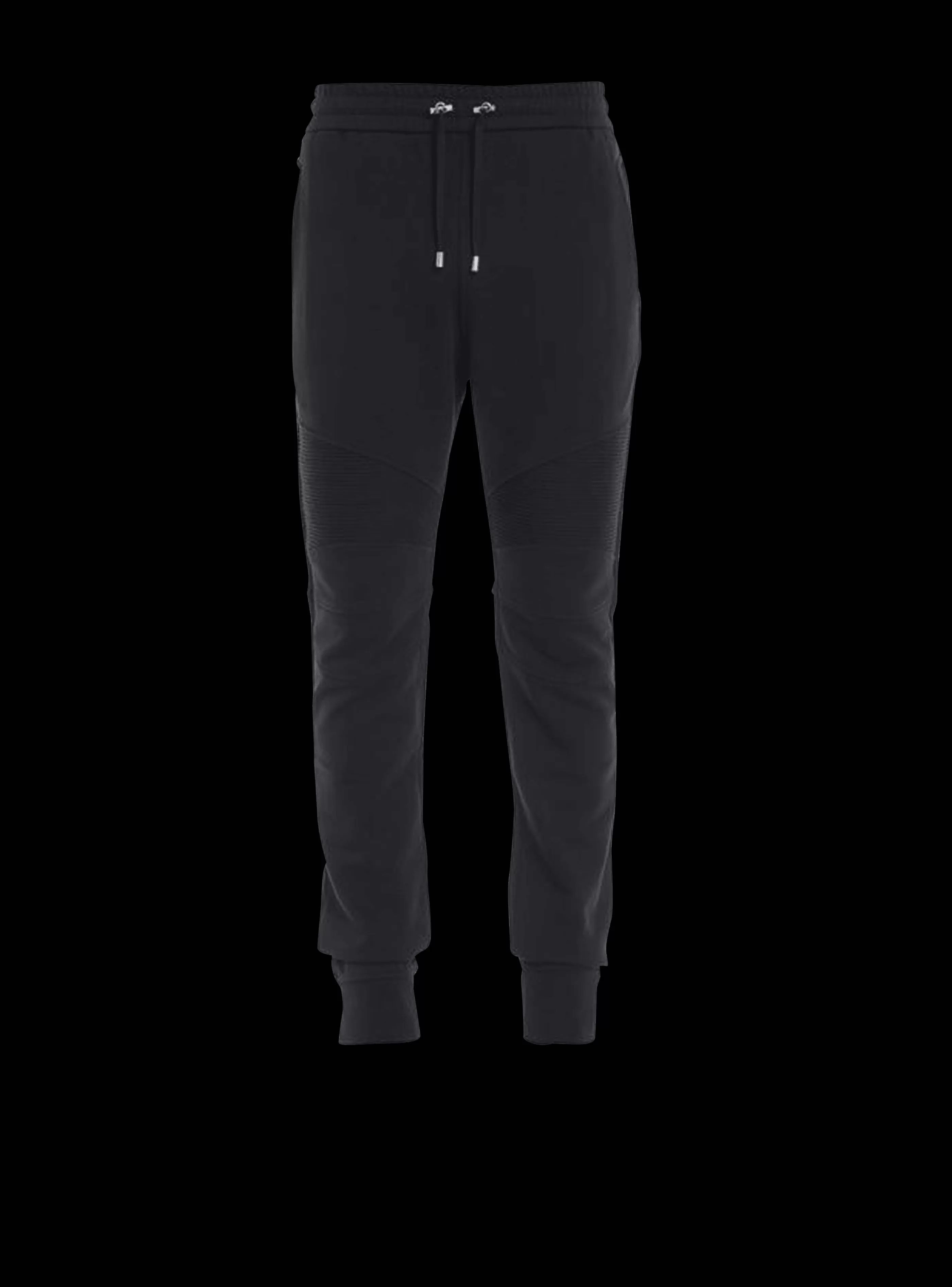 Balmain Abbigliamento Sportivo- Paris Flocked Joggers black