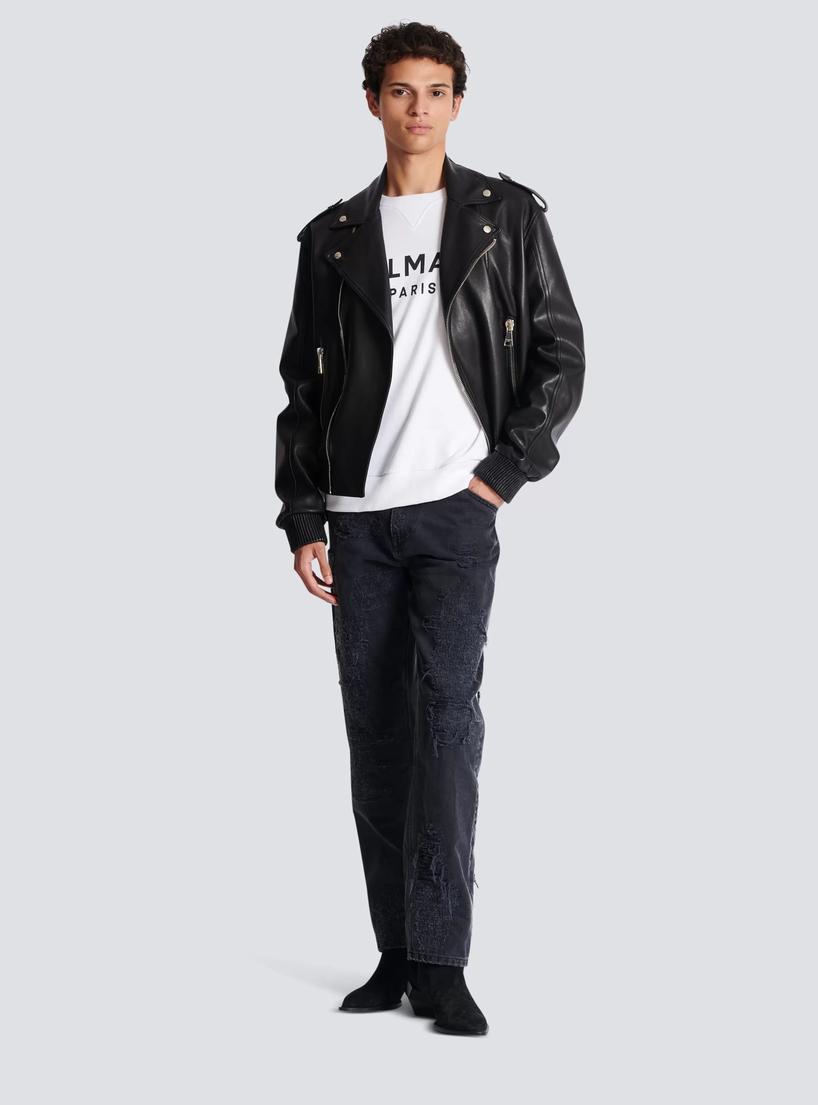 Balmain Abbigliamento Sportivo | Felpe- Paris Sweatshirt white