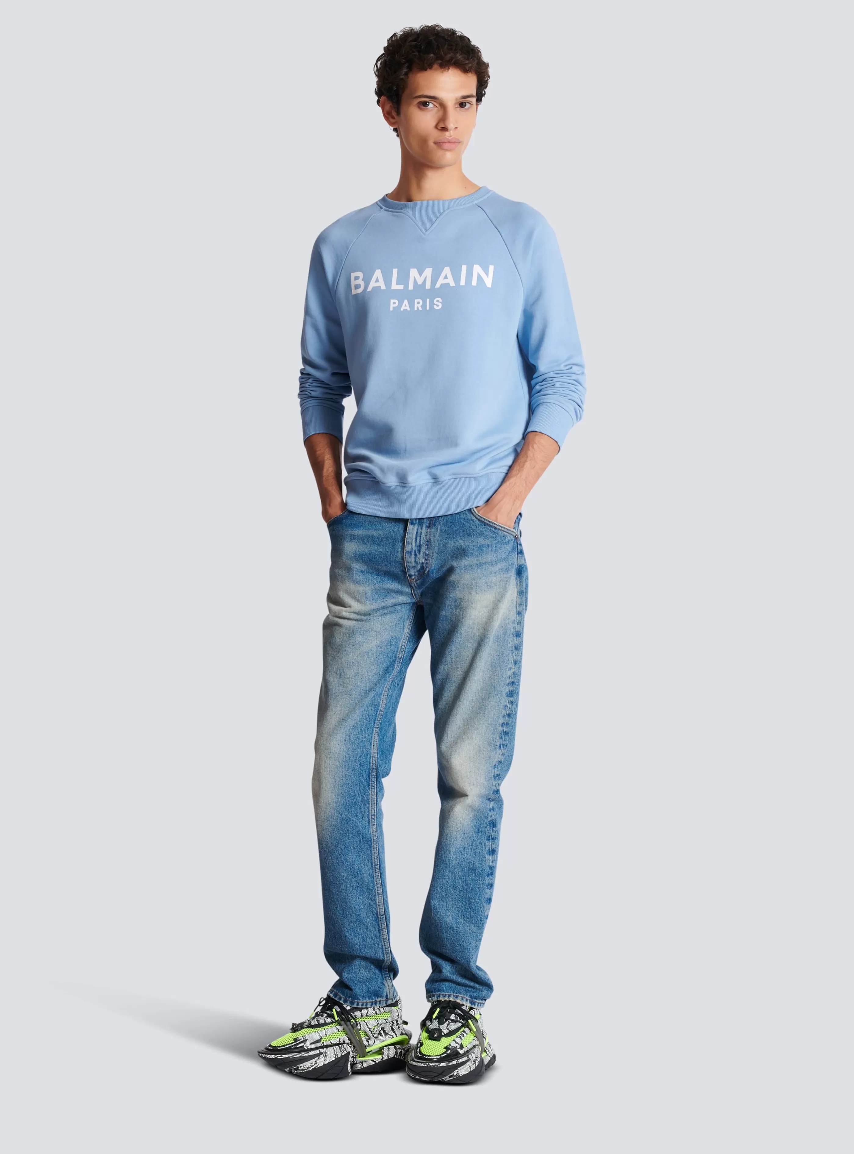 Balmain Abbigliamento Sportivo | Felpe- Paris Sweatshirt blue