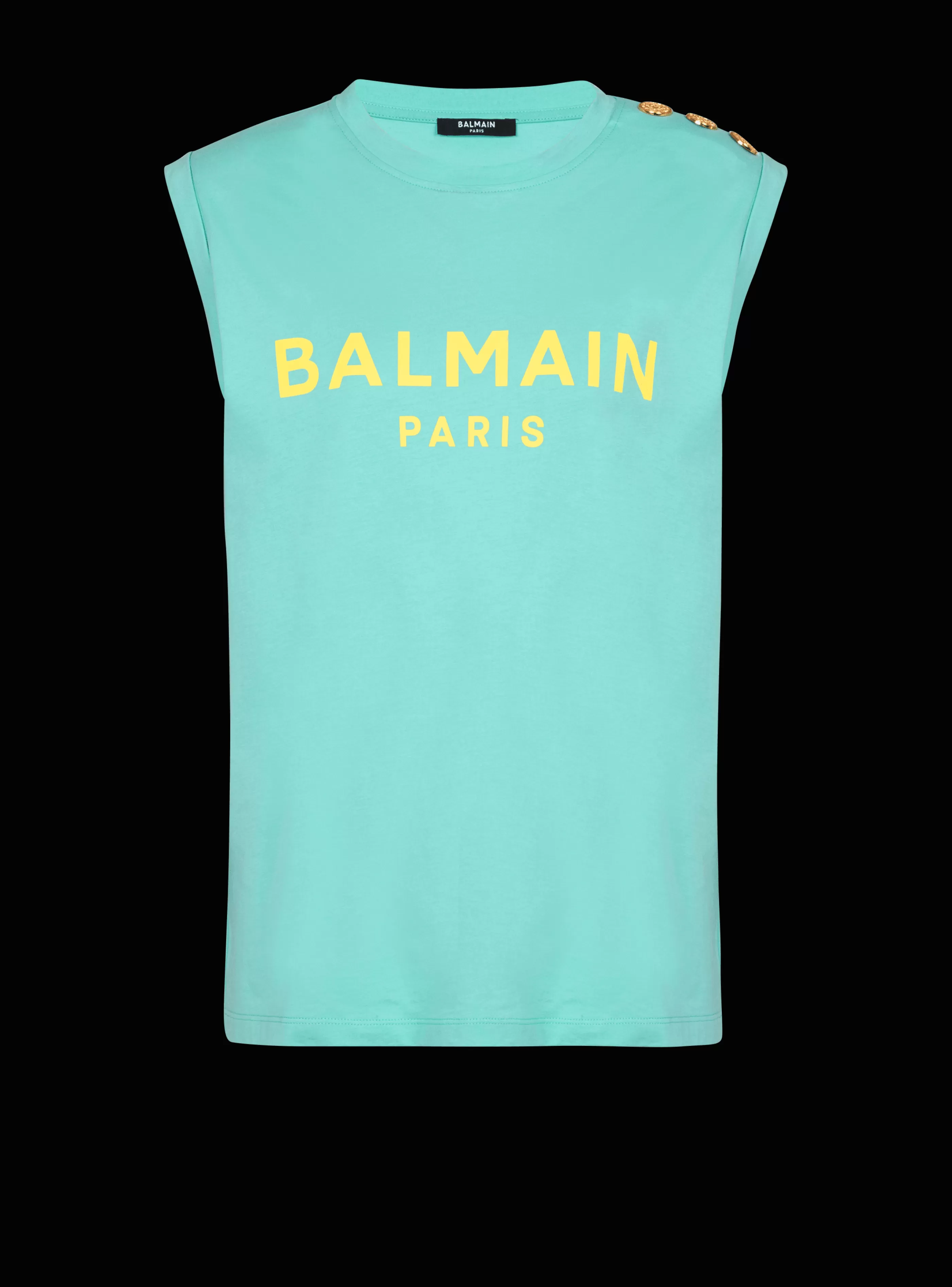 Balmain T-Shirt- Paris Tank Top blue