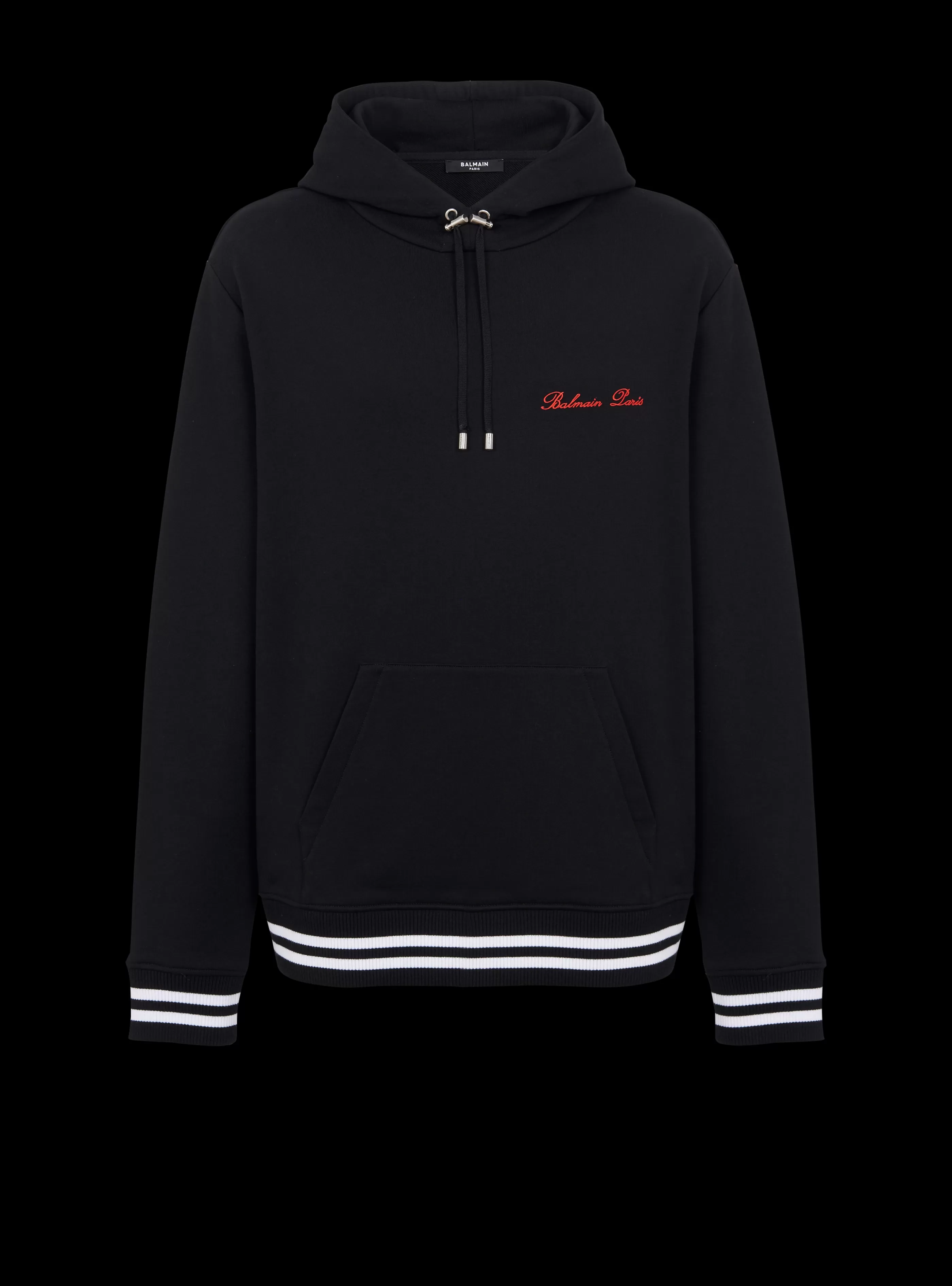 Balmain Felpe- Signature Hoodie black