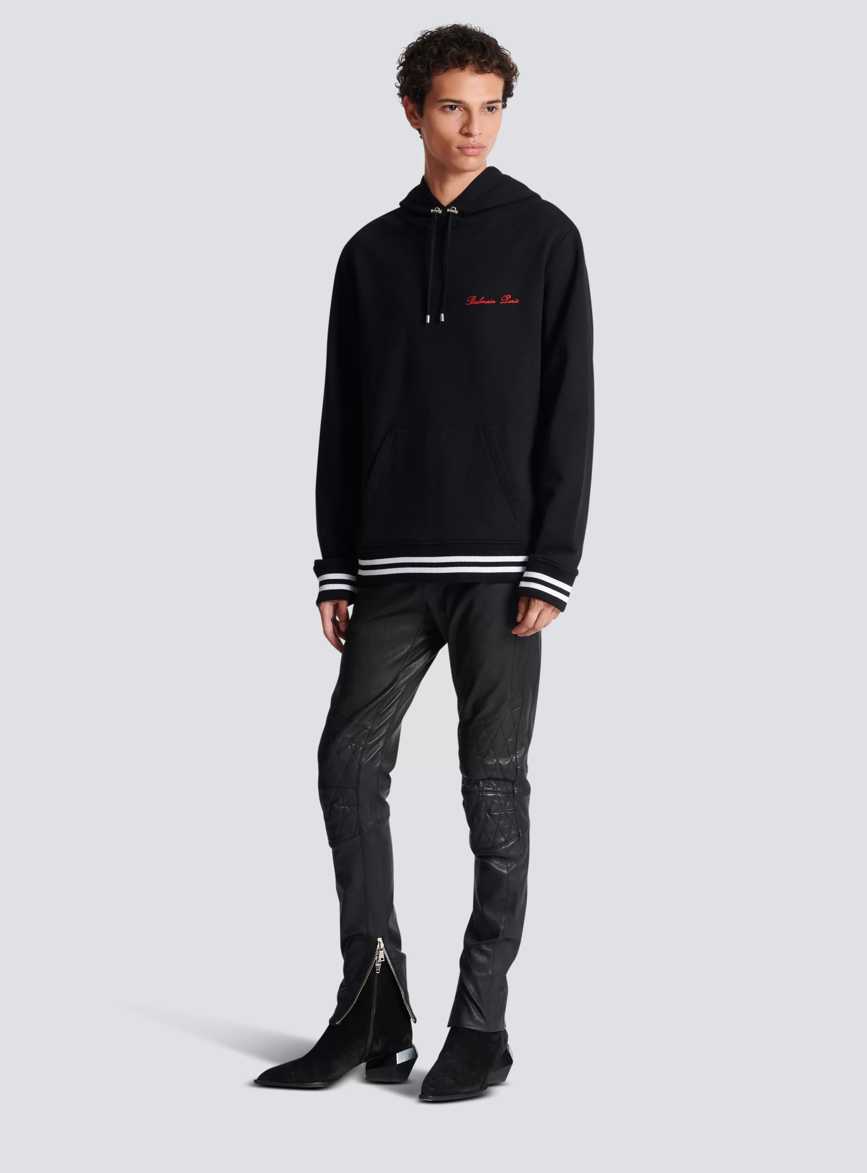 Balmain Felpe- Signature Hoodie black
