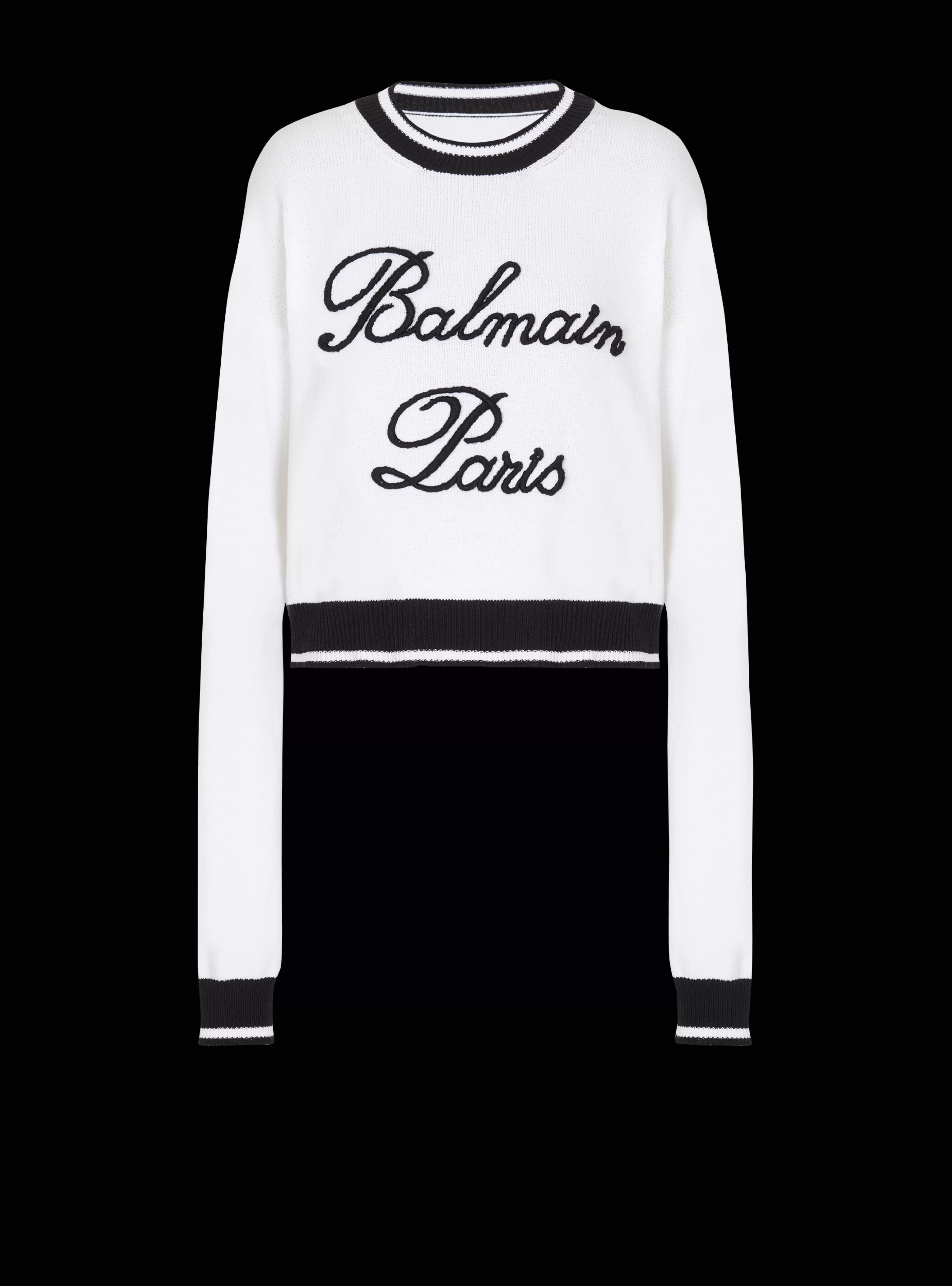 Balmain Maglieria- Signature Knit Jumper white