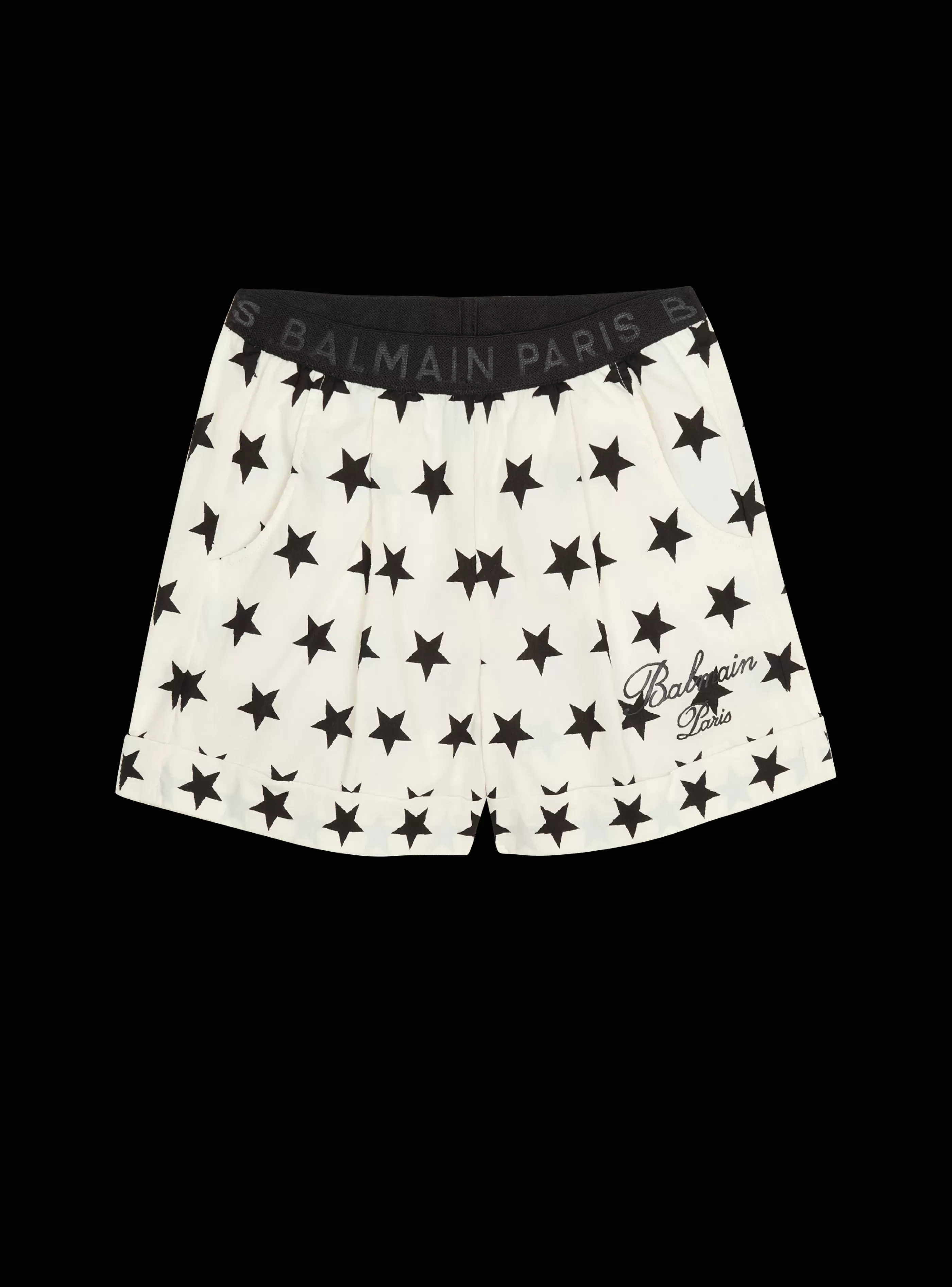 Balmain Bambino (4-10 Anni) | Bambina (4-10 Anni)- Signature Stars Shorts white