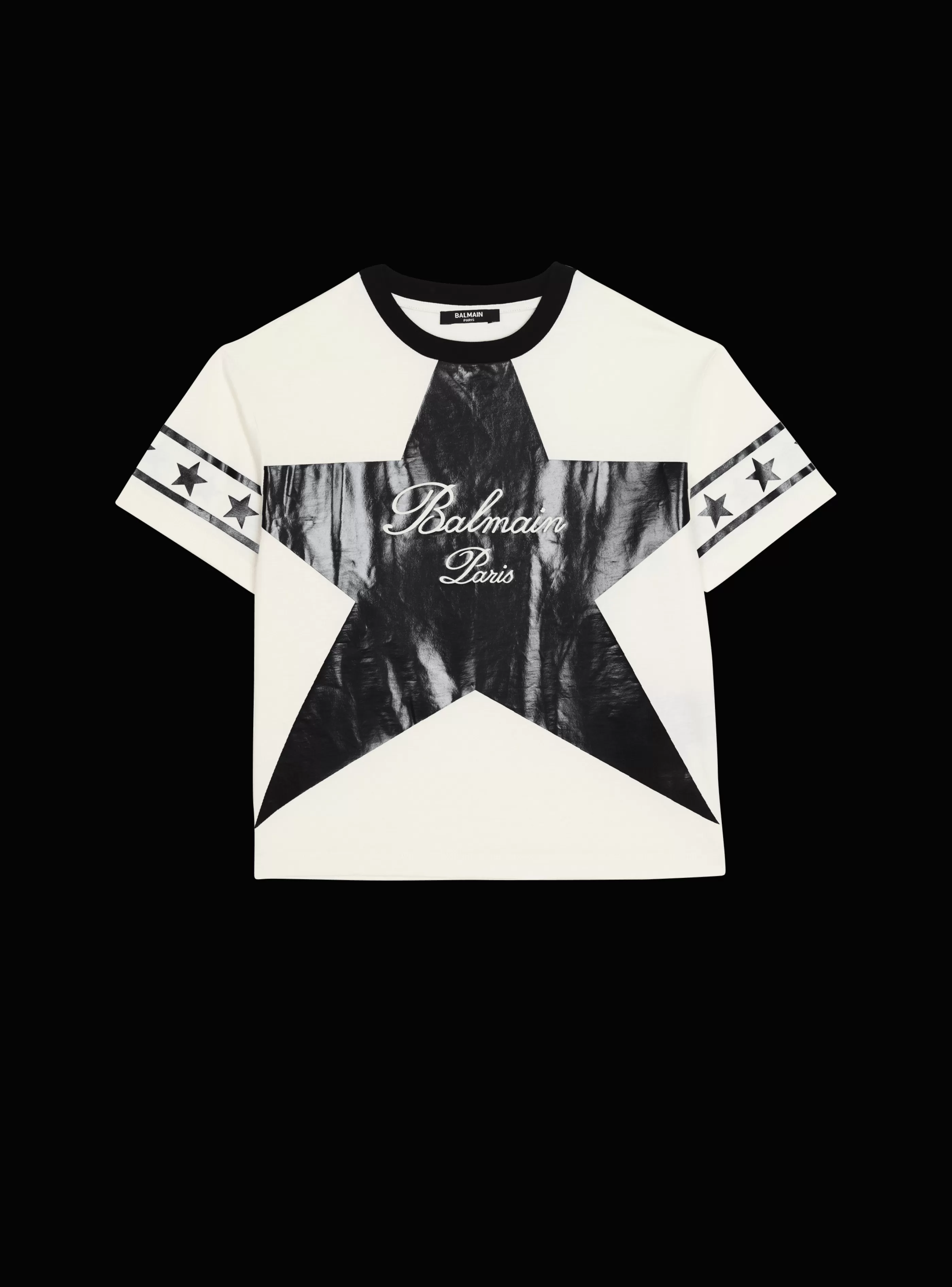 Balmain Bambino (4-10 Anni) | Bambina (4-10 Anni)- Signature Stars T-shirt white