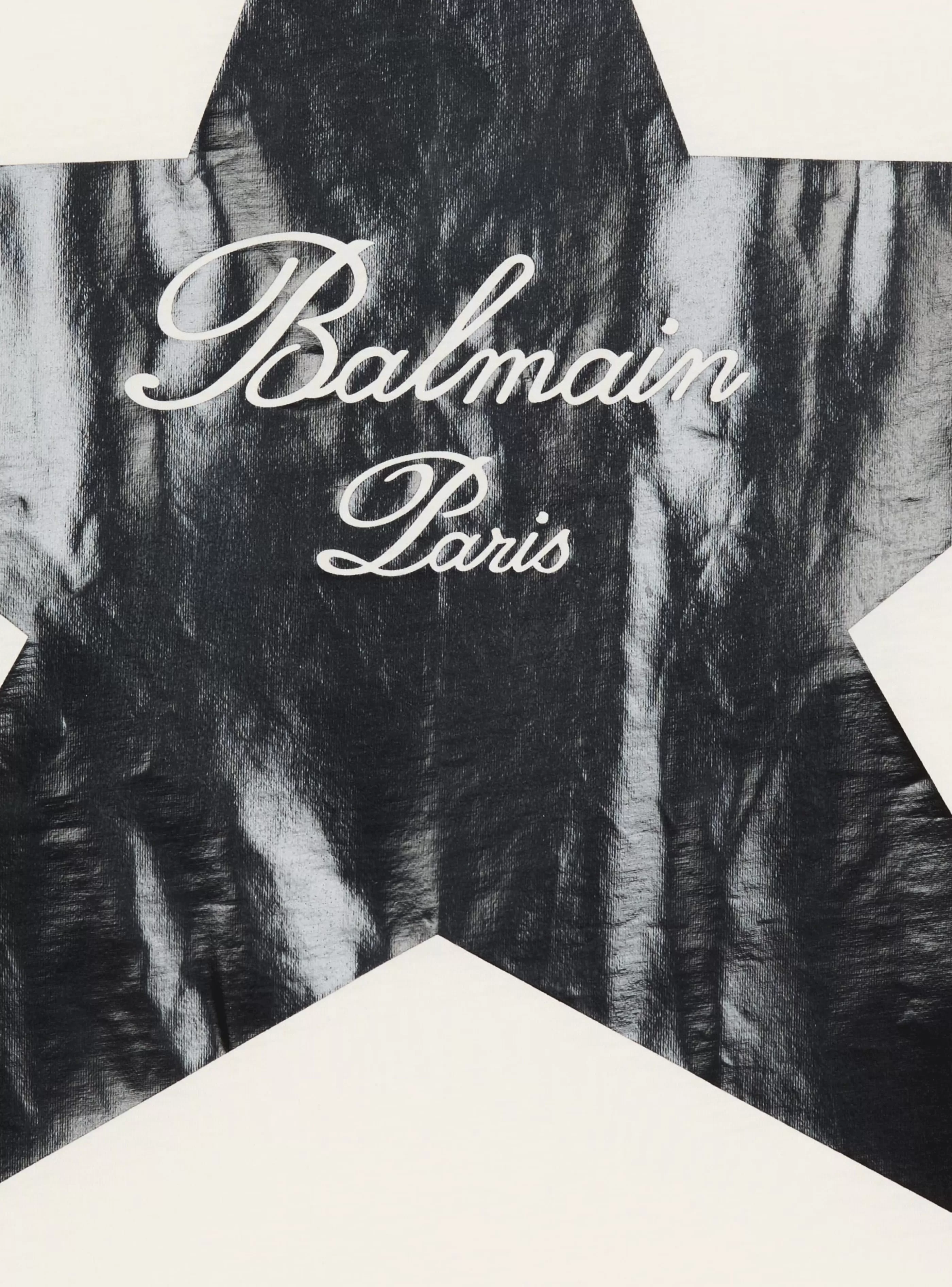 Balmain Bambino (4-10 Anni) | Bambina (4-10 Anni)- Signature Stars T-shirt white