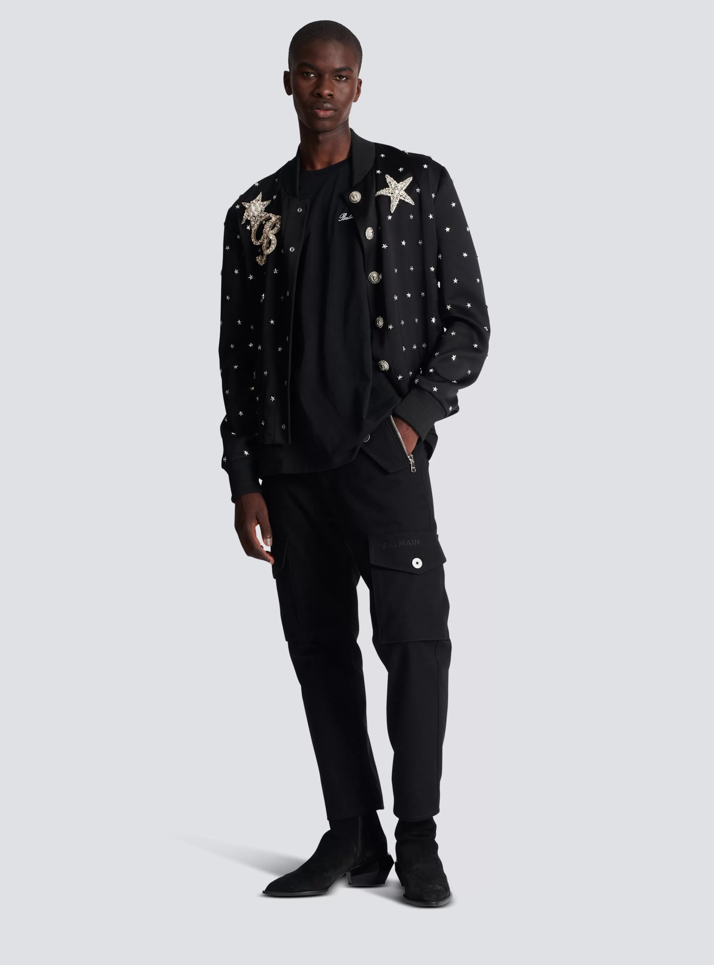 Balmain T-Shirts- Signature T-shirt black