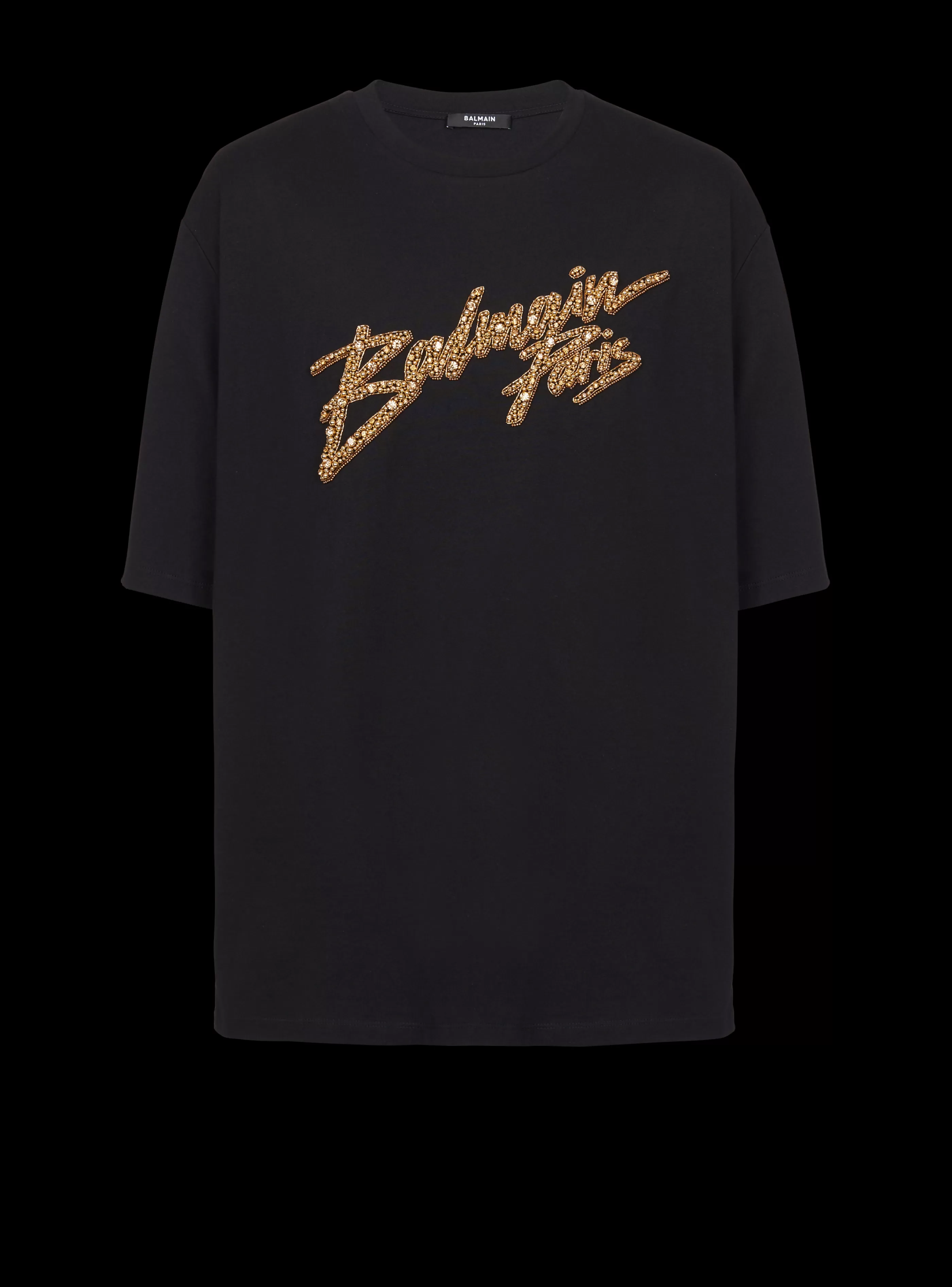 Balmain T-Shirts- Signature T-shirt  black