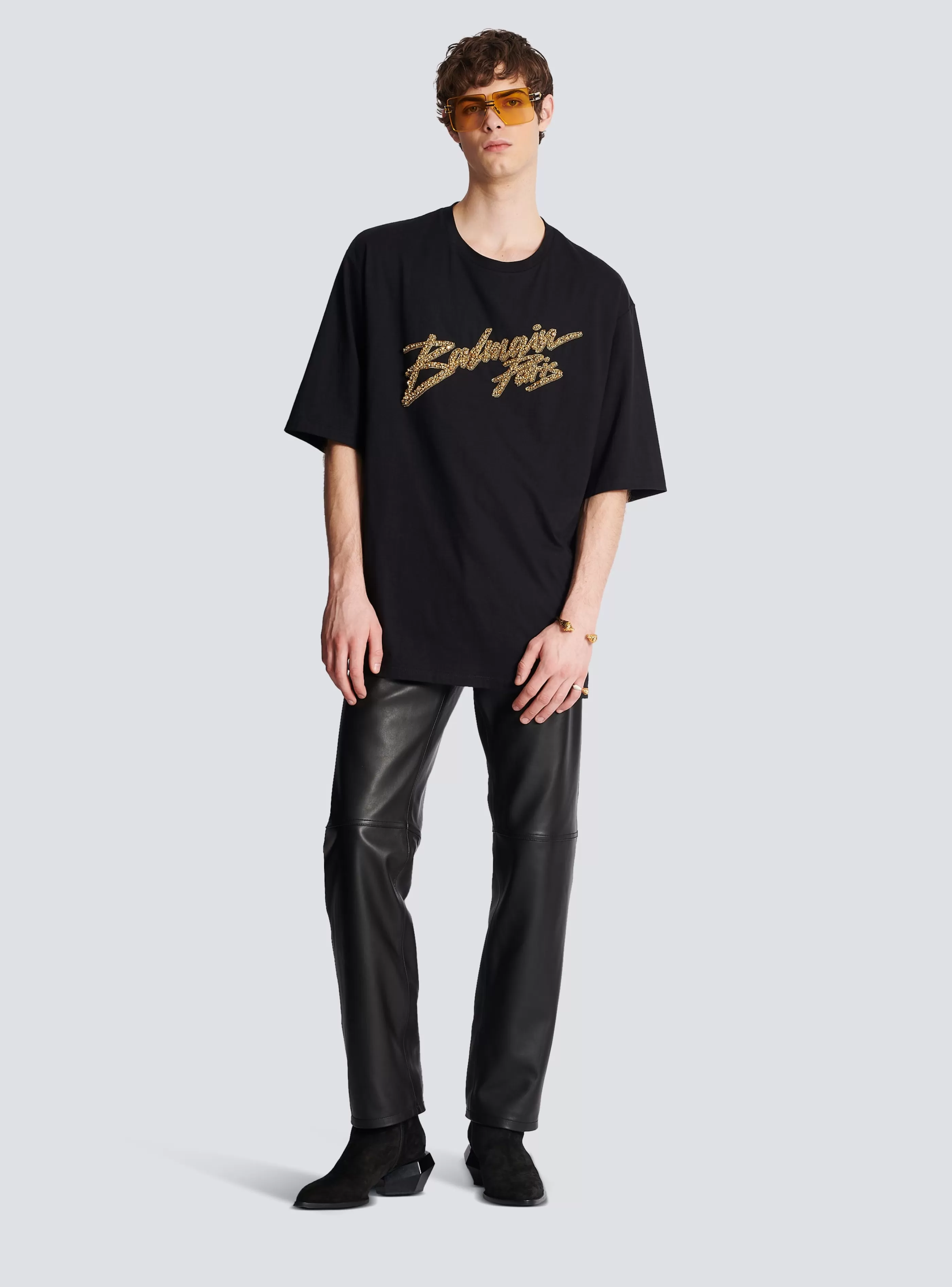 Balmain T-Shirts- Signature T-shirt  black