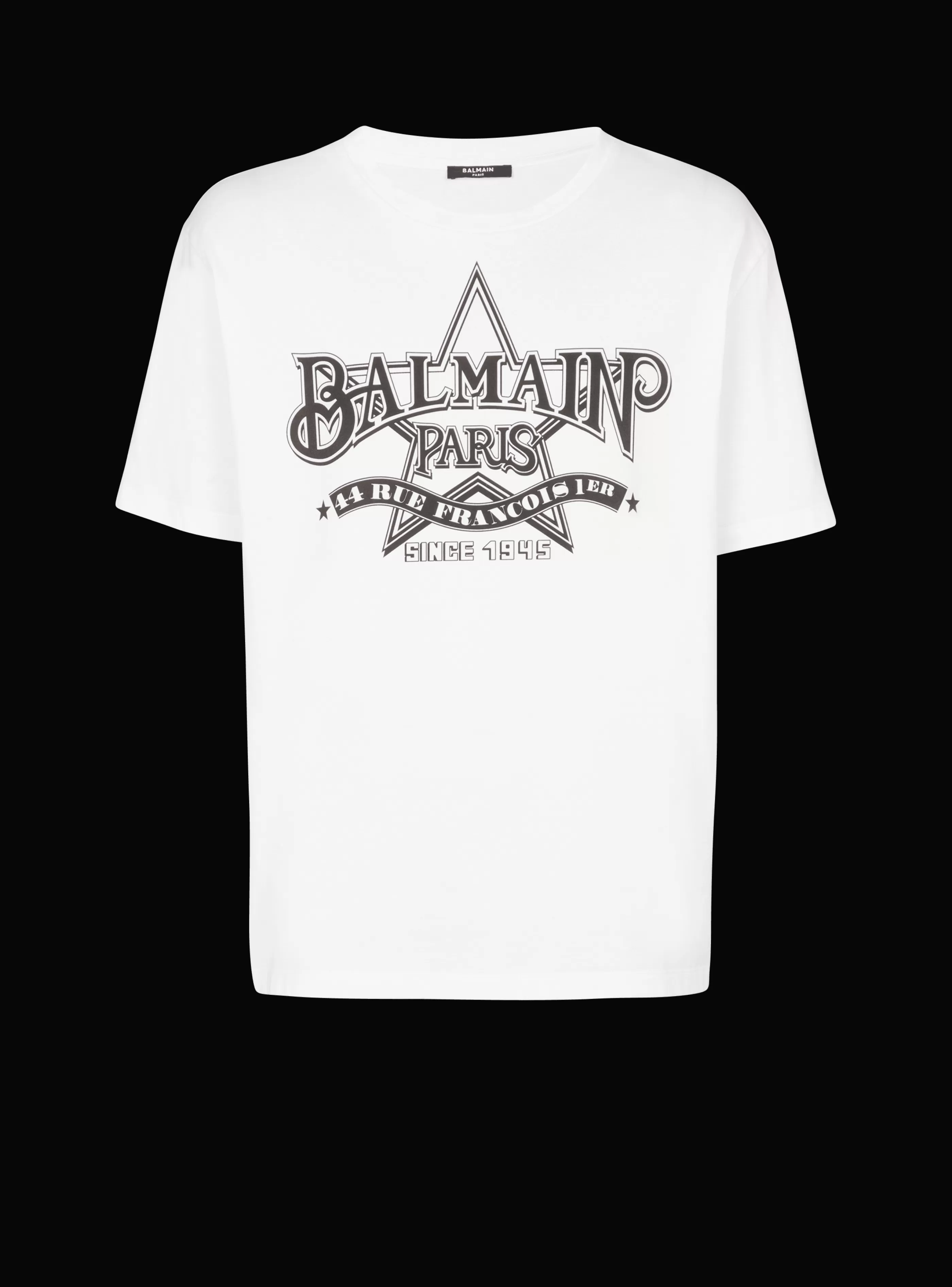 Balmain T-Shirts- Star T-shirt white