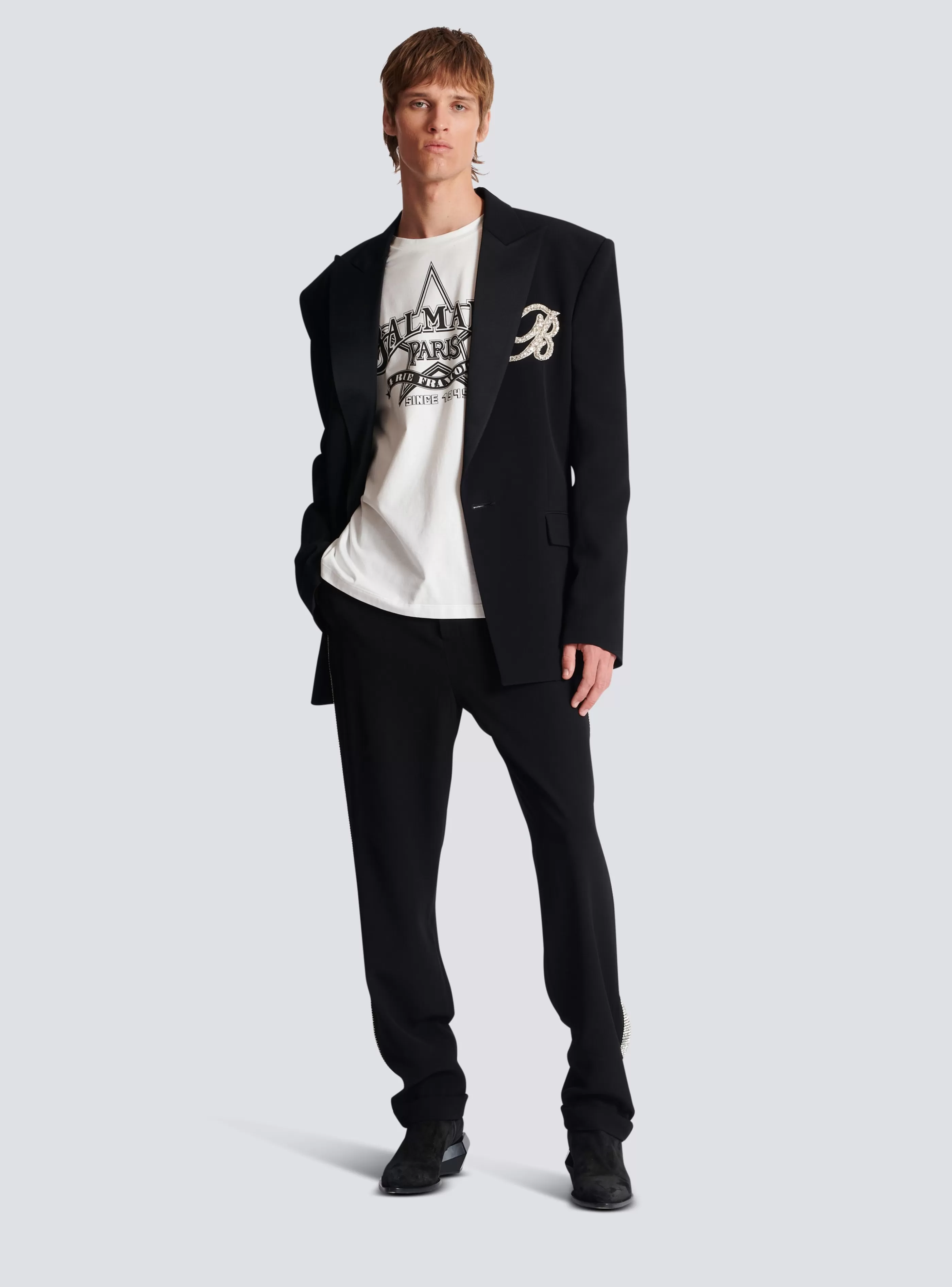 Balmain T-Shirts- Star T-shirt white