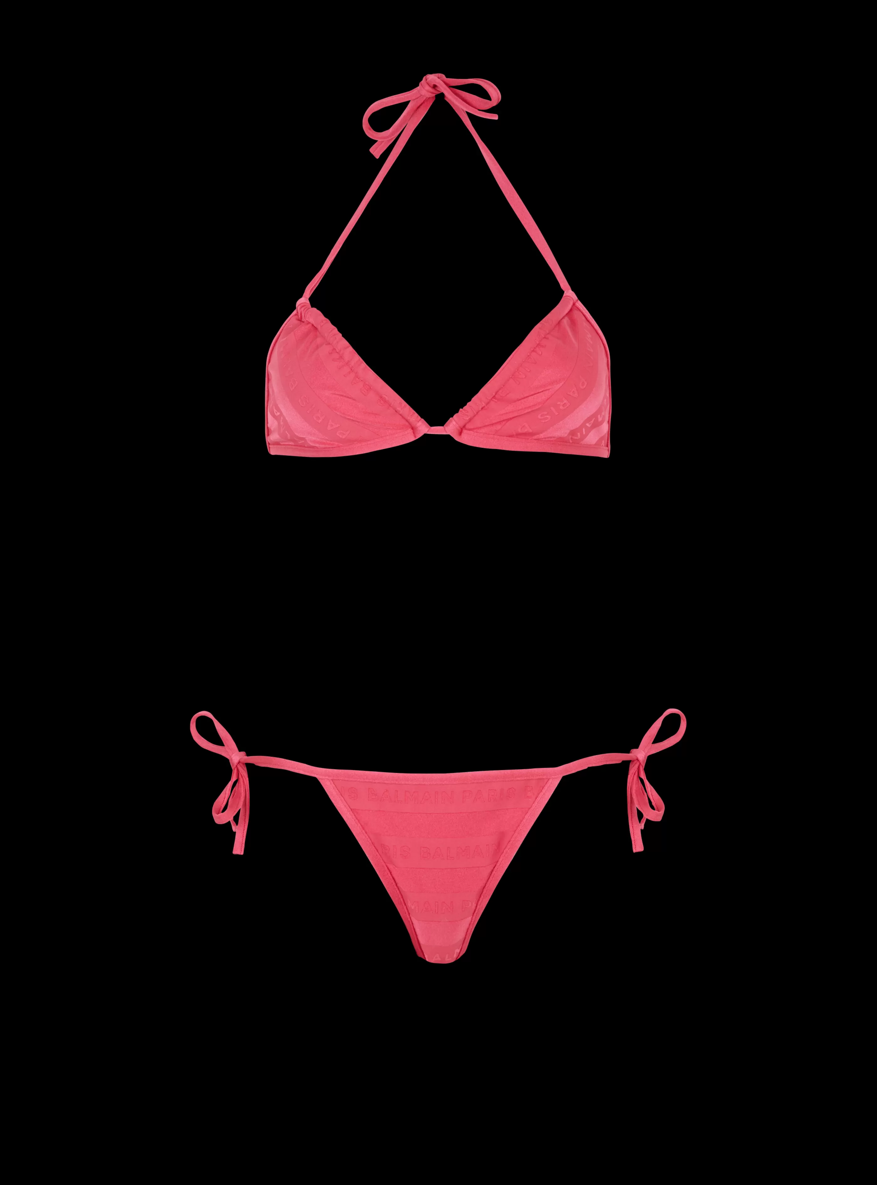 Balmain Costumi Da Bagno- Triangle Bikini pink