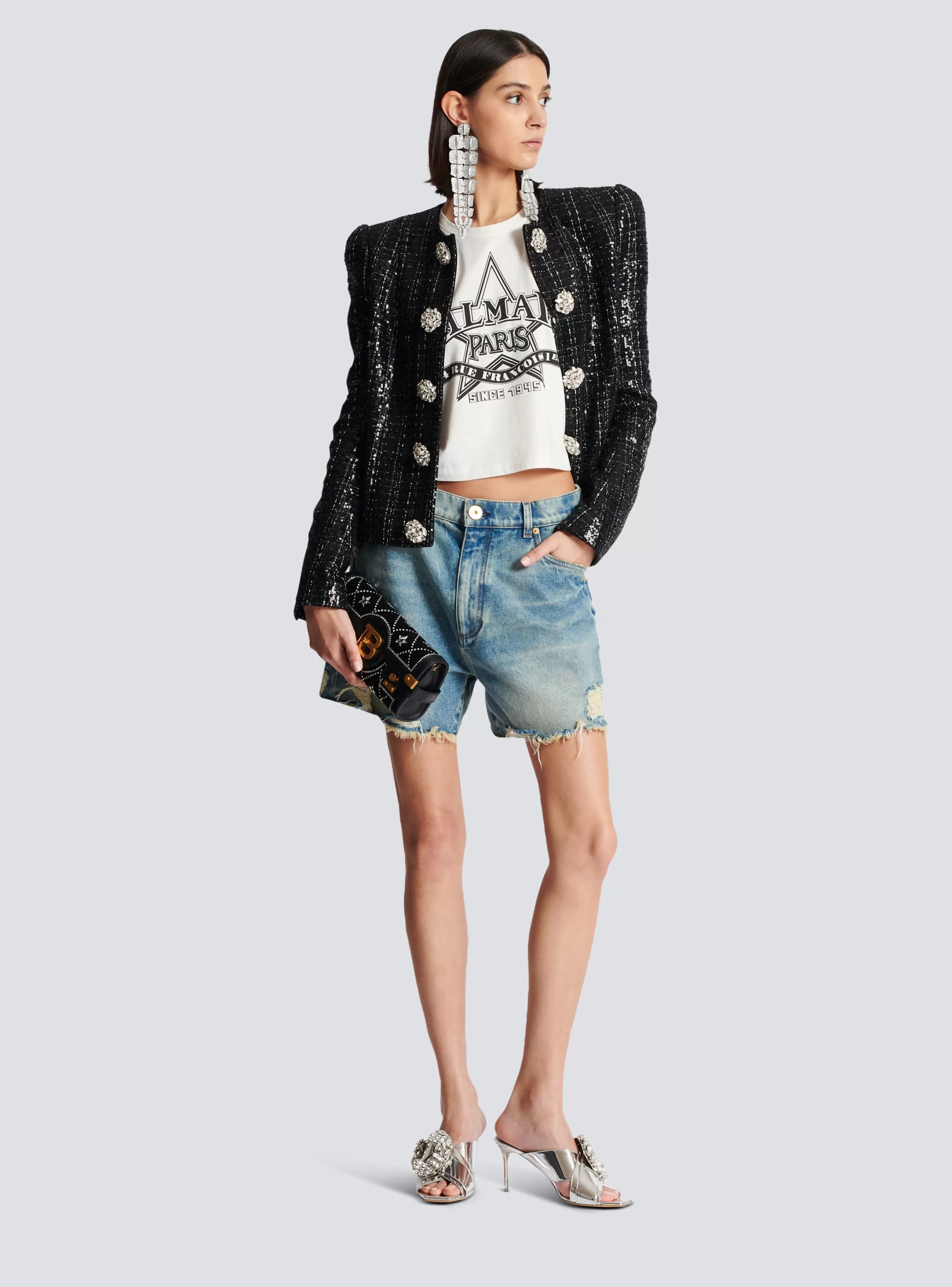Balmain T-Shirt- Western Tank Top white