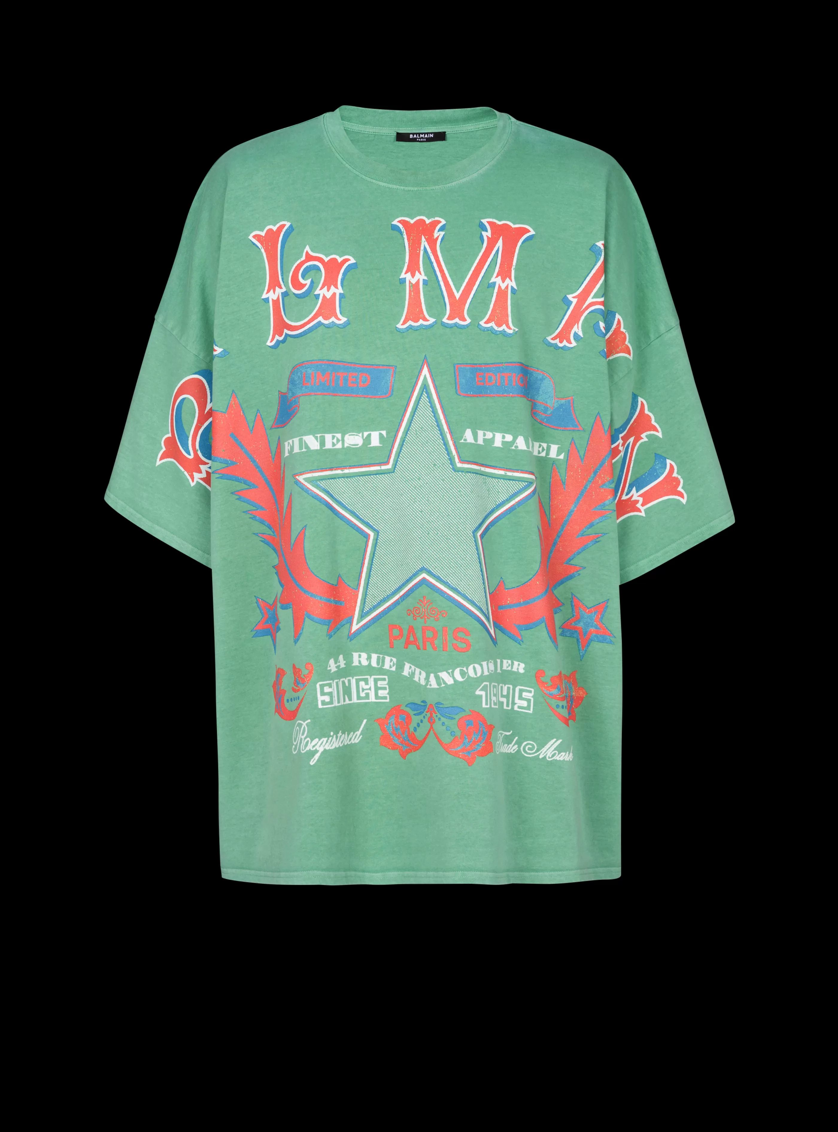 Balmain T-Shirts- Western T-shirt green