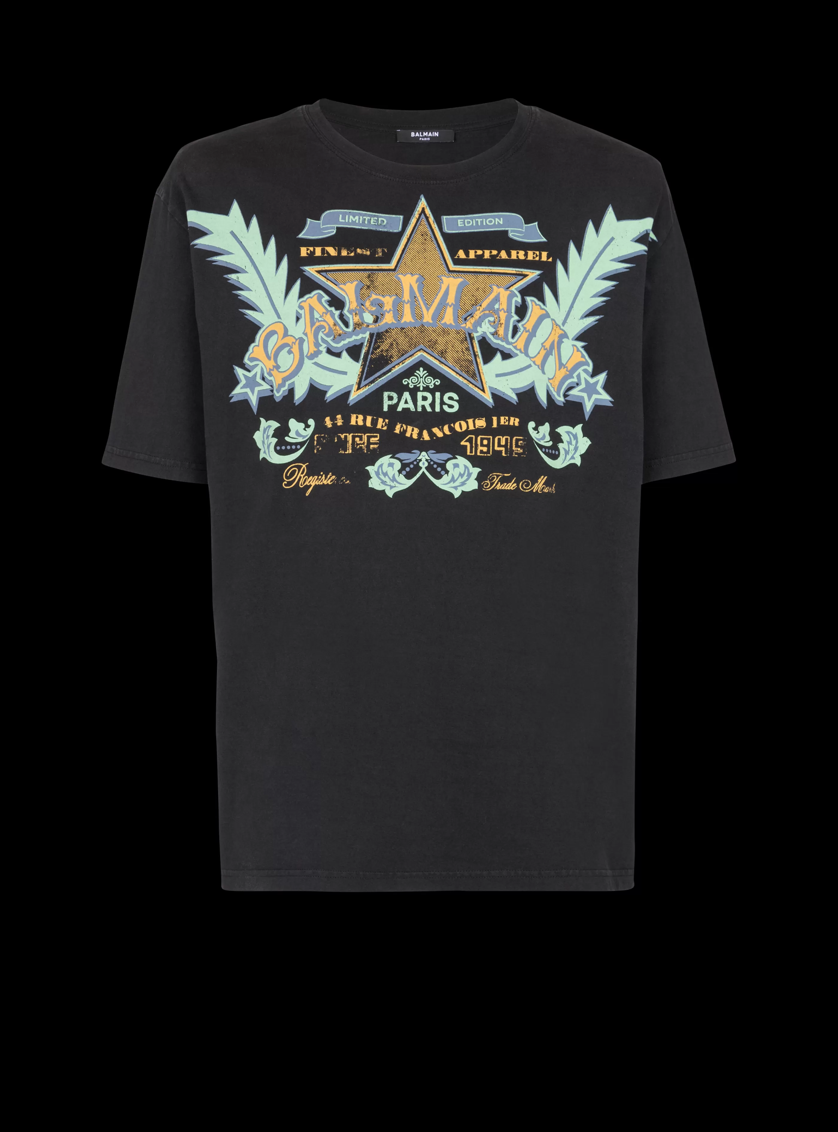 Balmain T-Shirts- Western T-shirt black