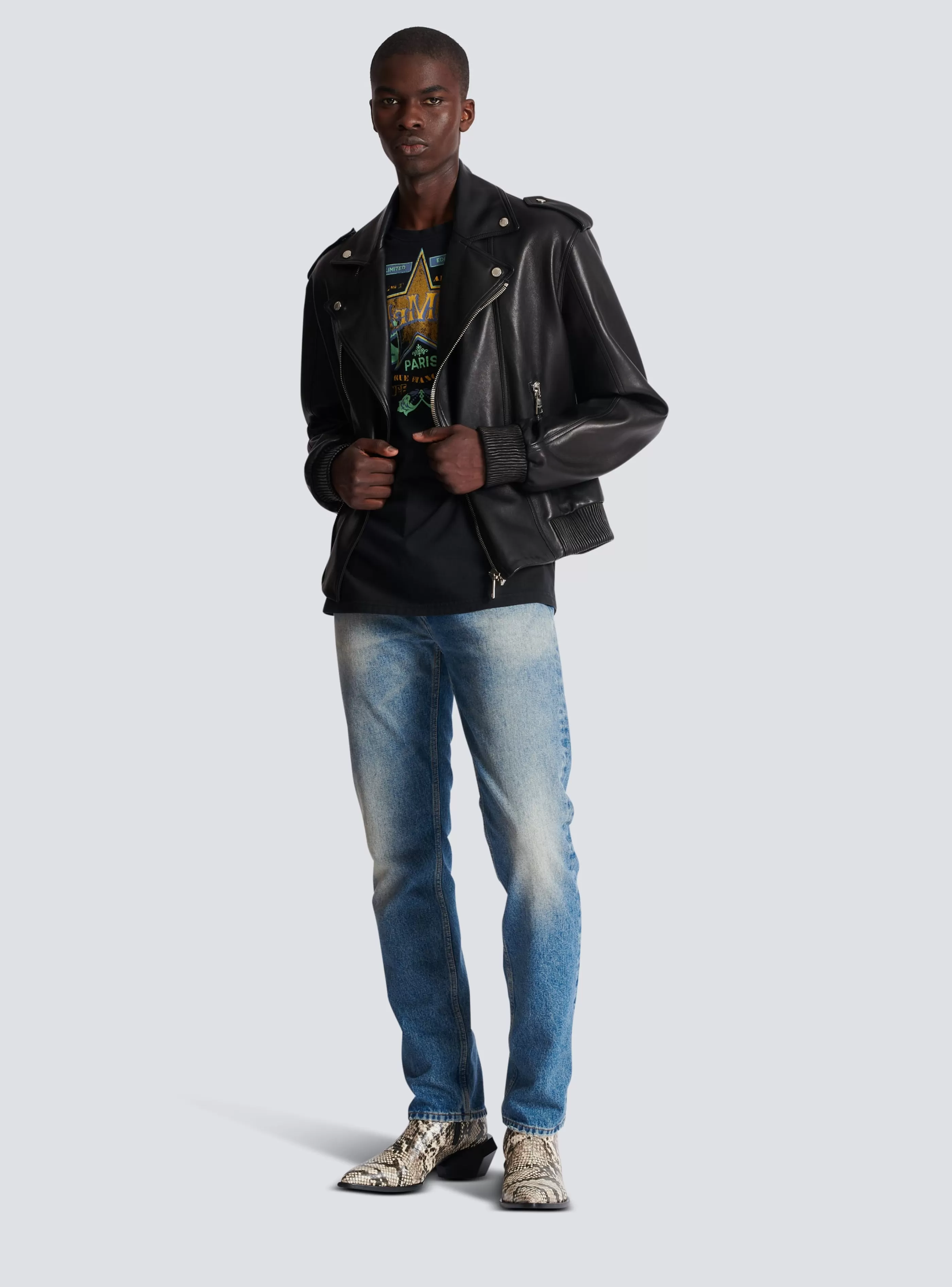 Balmain T-Shirts- Western T-shirt black