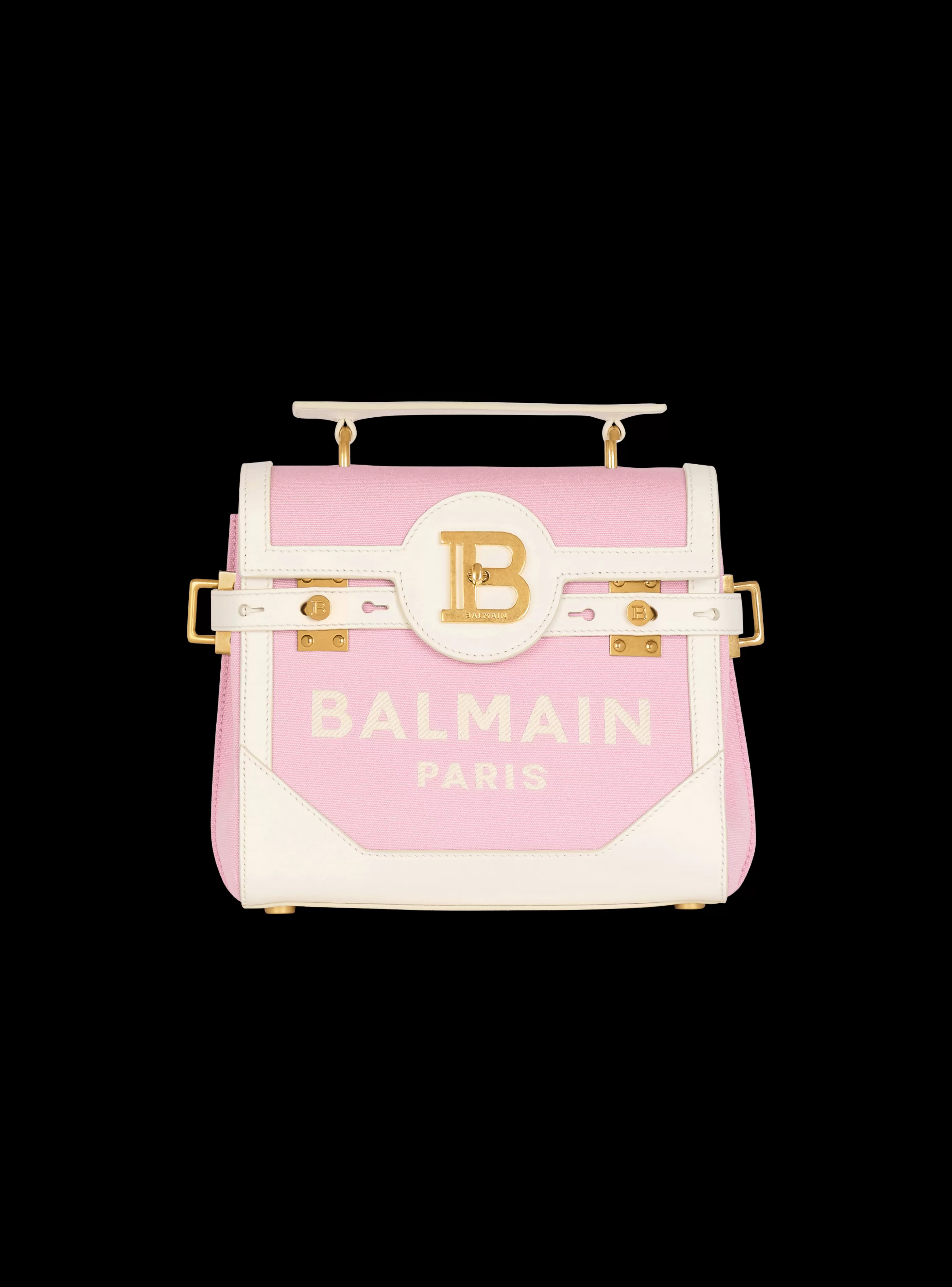 Balmain Borse A Spalla | Borse A Tracolla-B-Buzz 23 Canvas And Leather Bag pink
