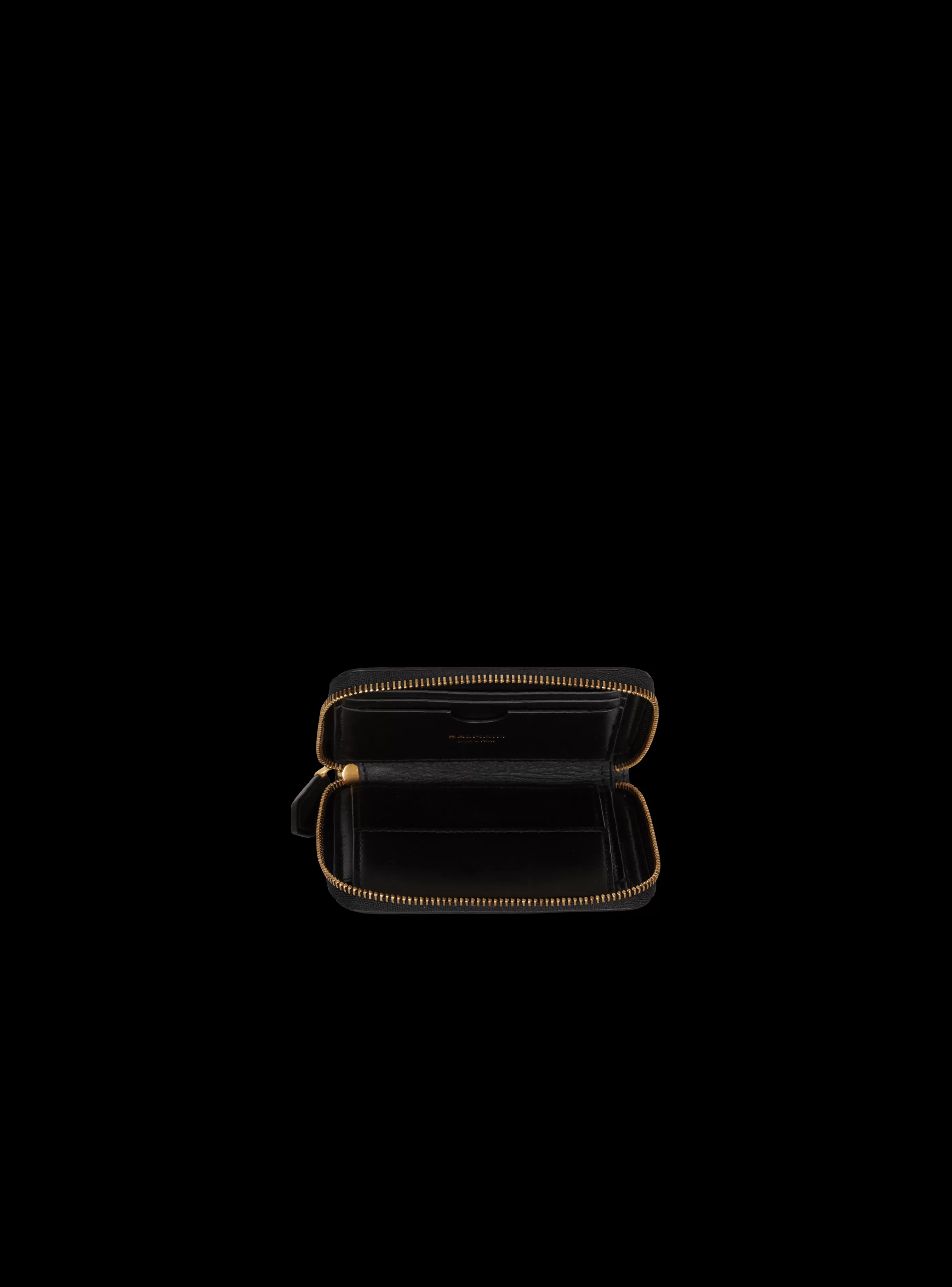 Balmain Piccola Pelletteria-B-Buzz Leather Purse black