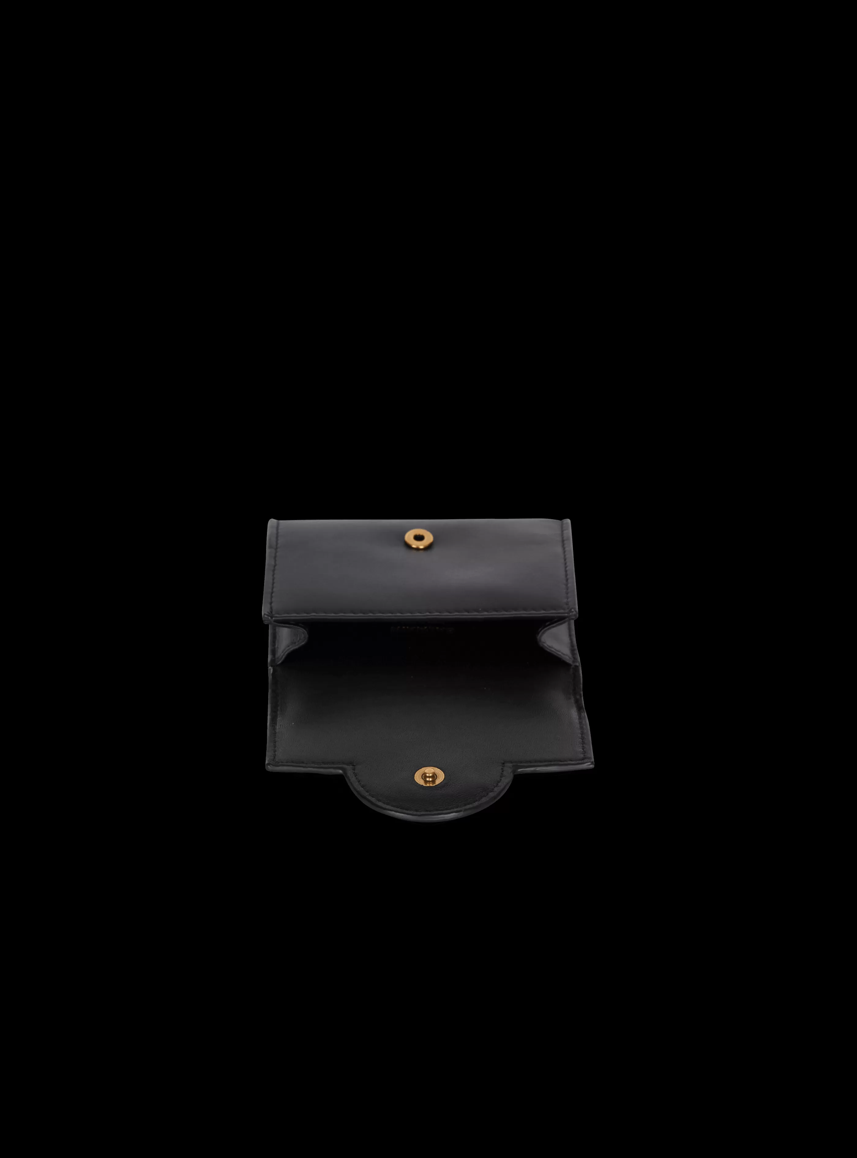 Balmain Piccola Pelletteria-B-Buzz Leather Purse black