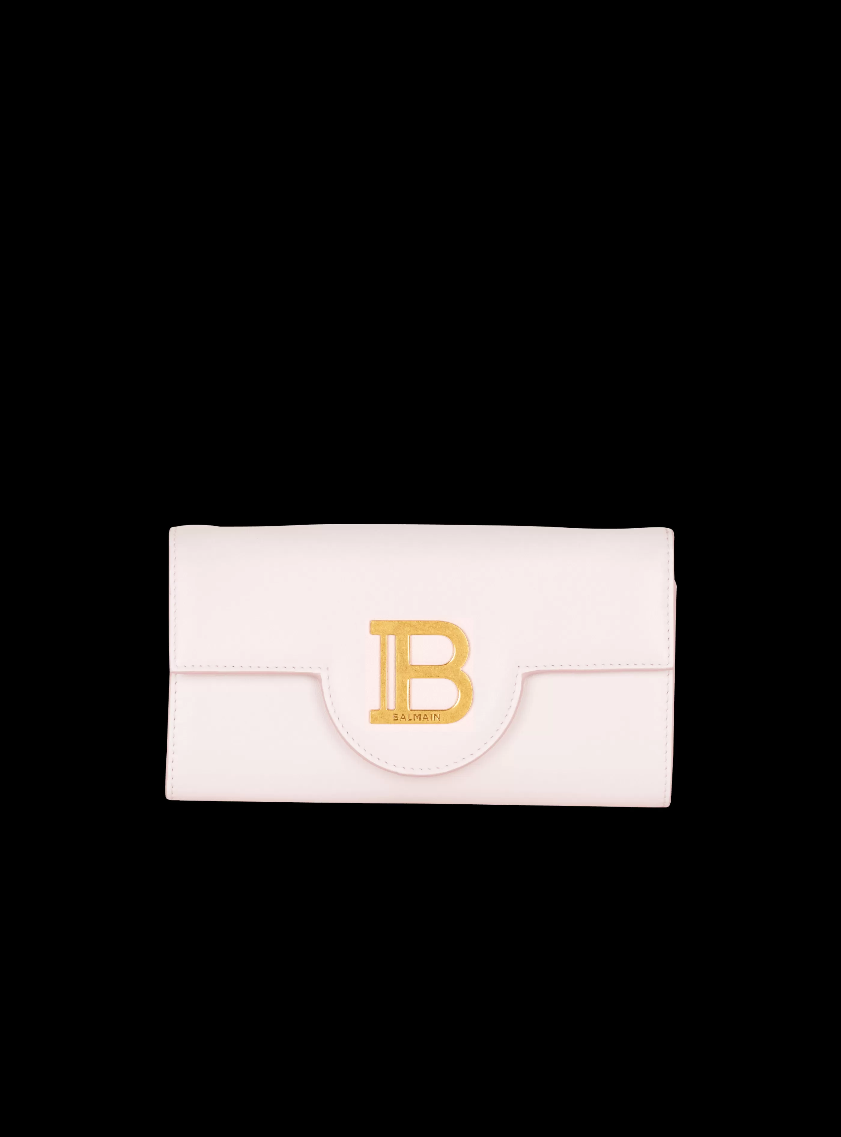 Balmain Piccola Pelletteria-B-Buzz Leather Wallet pink