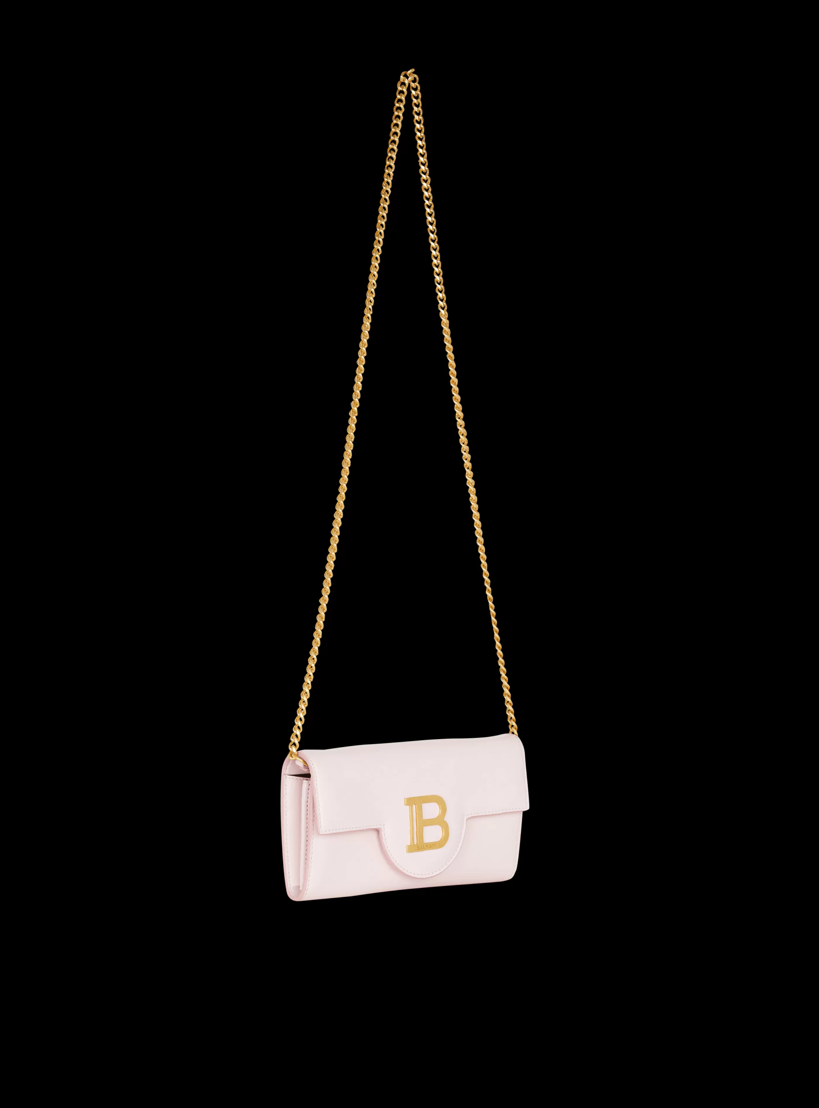 Balmain Piccola Pelletteria-B-Buzz Leather Wallet pink