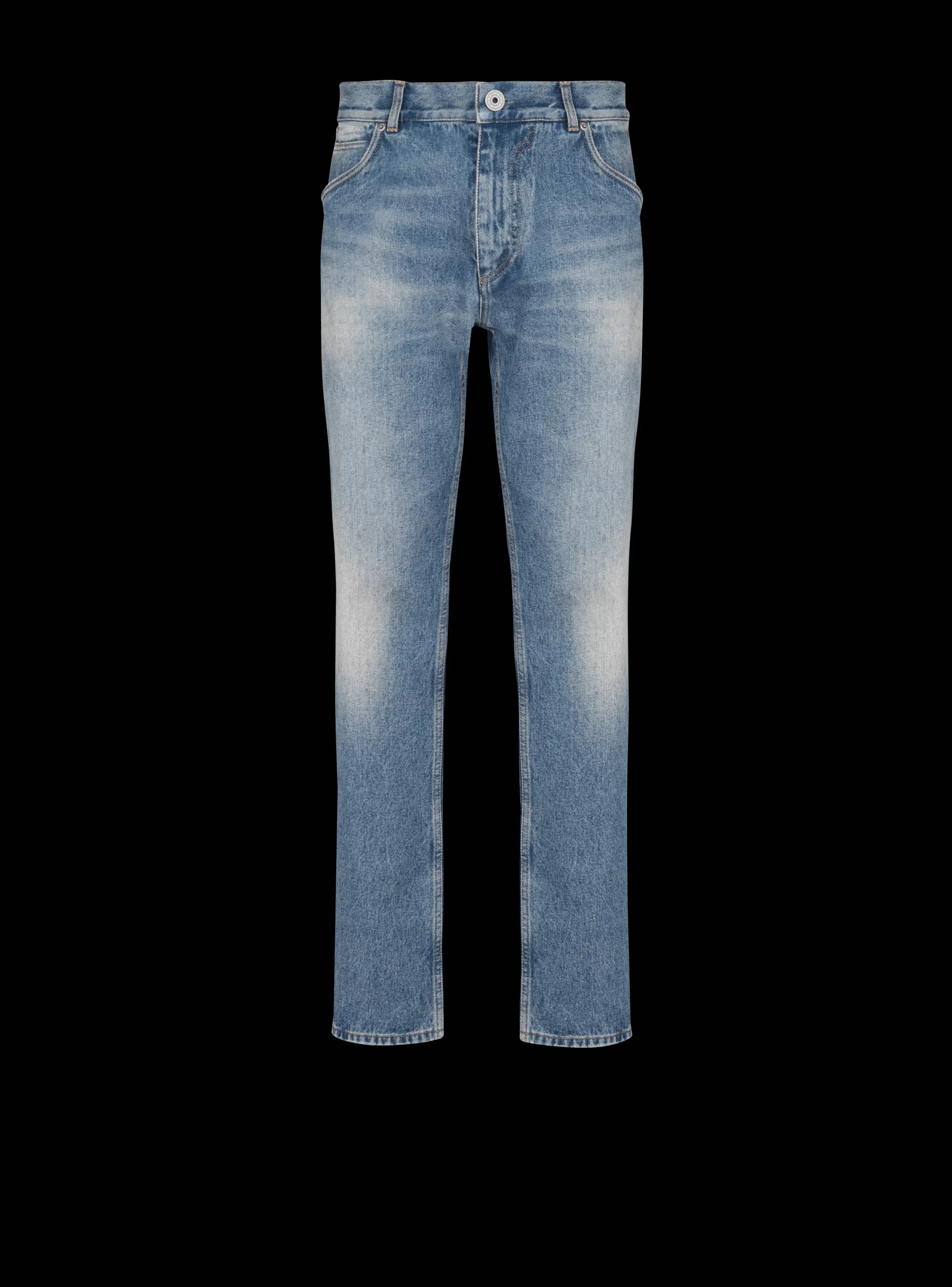 Balmain Denim- Wash Vintage Denim Jeans blue