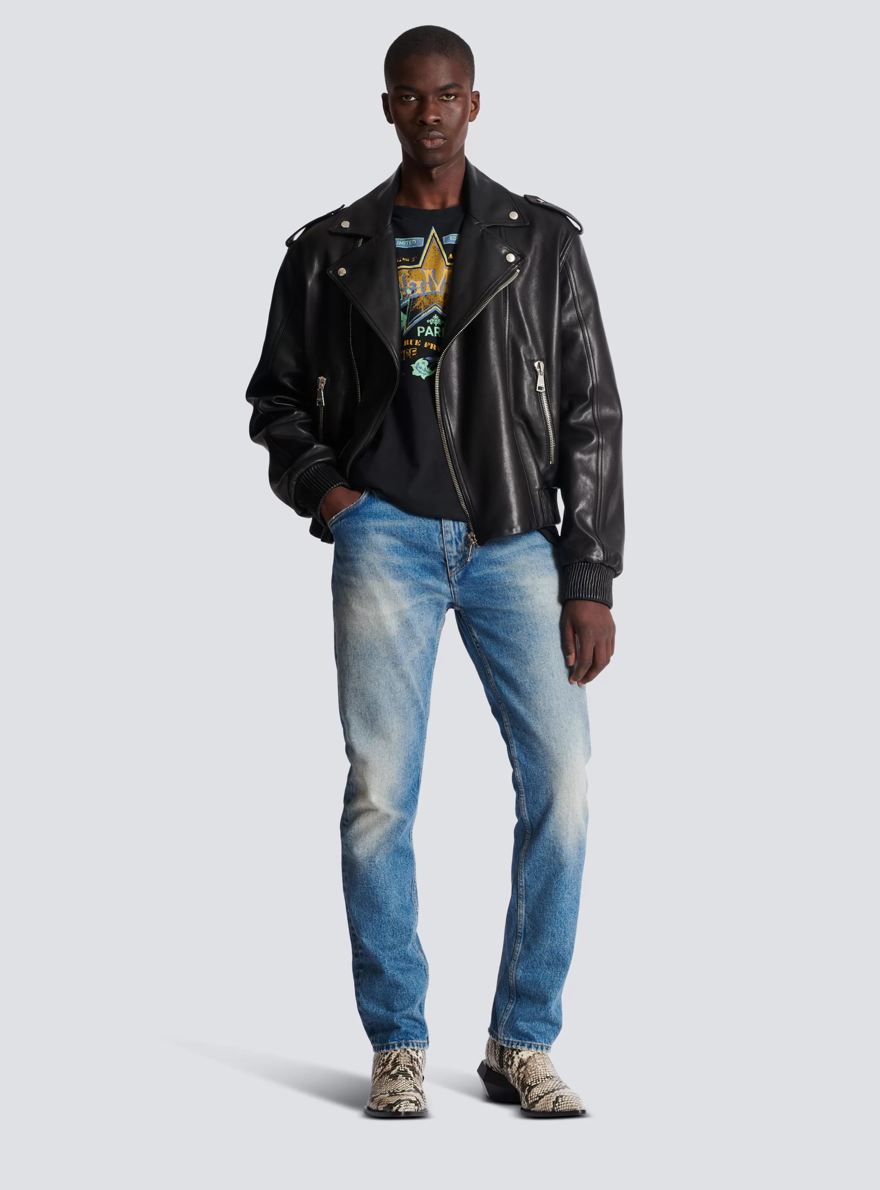 Balmain Denim- Wash Vintage Denim Jeans blue