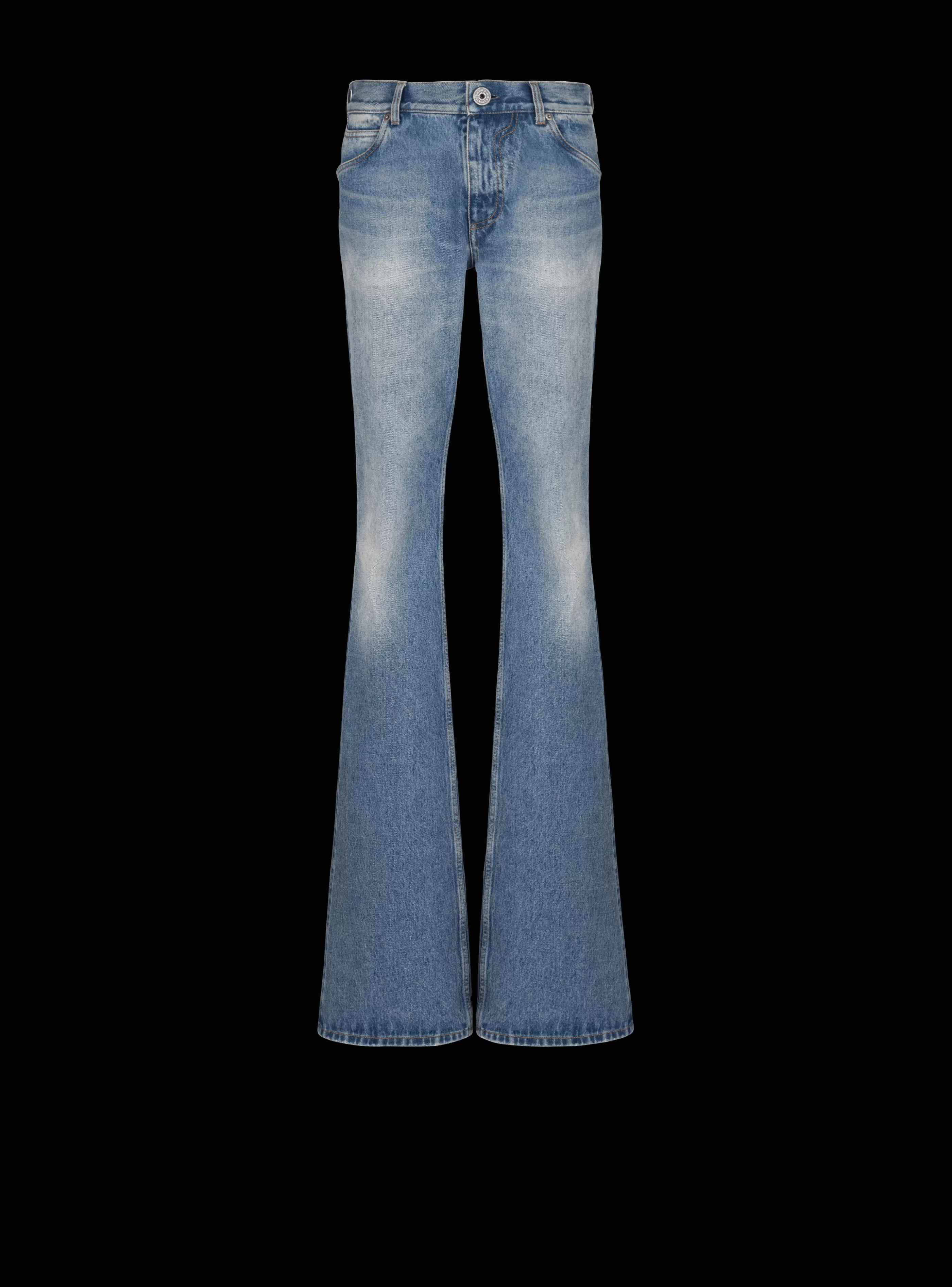 Balmain Denim- Wash Vintage Denim Jeans blue