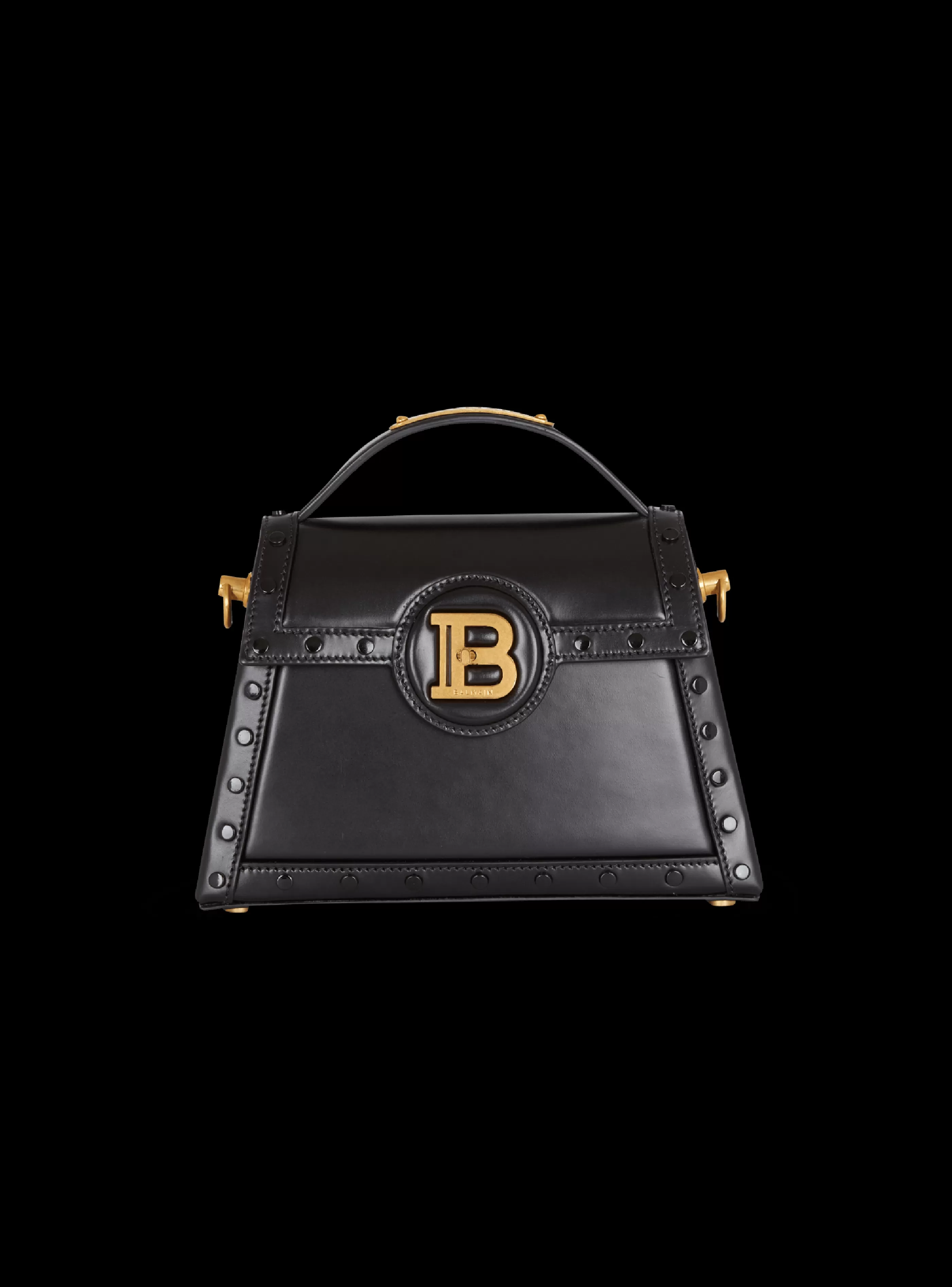 Balmain Borse-Box Leather B-Buzz Dynasty Bag black
