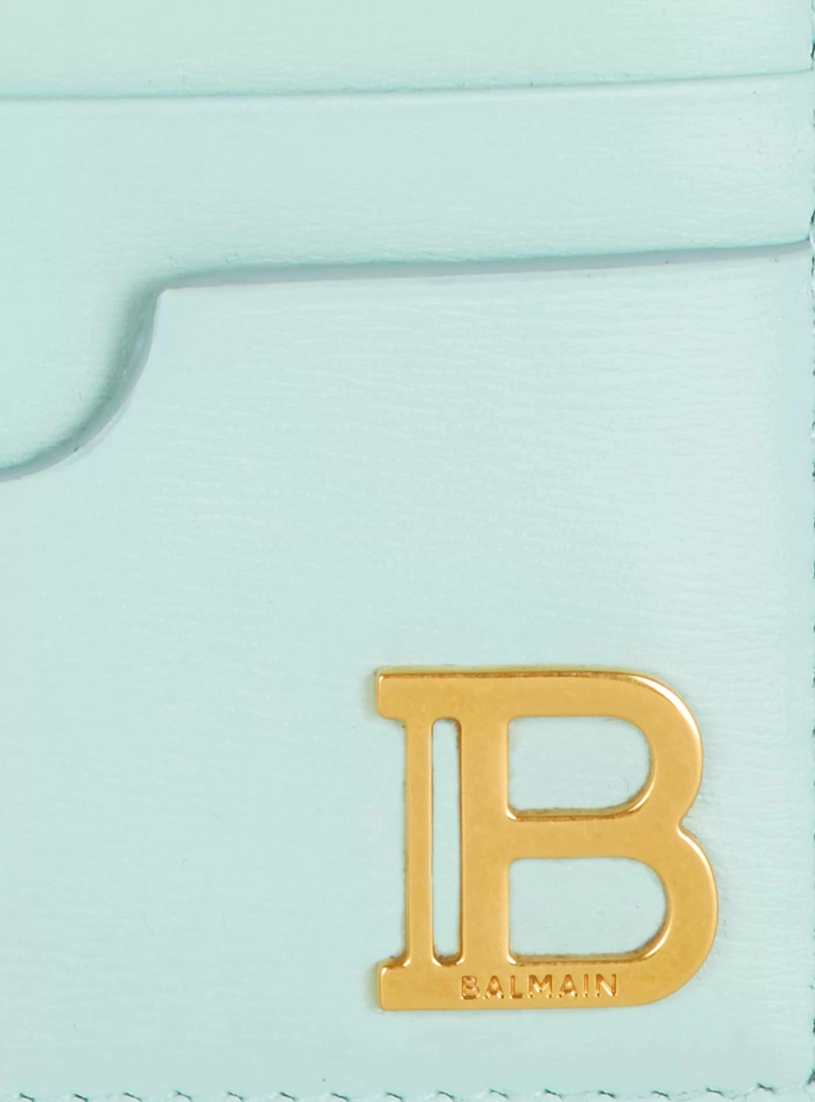 Balmain Piccola Pelletteria-Calfskin B-Buzz Card Holder blue