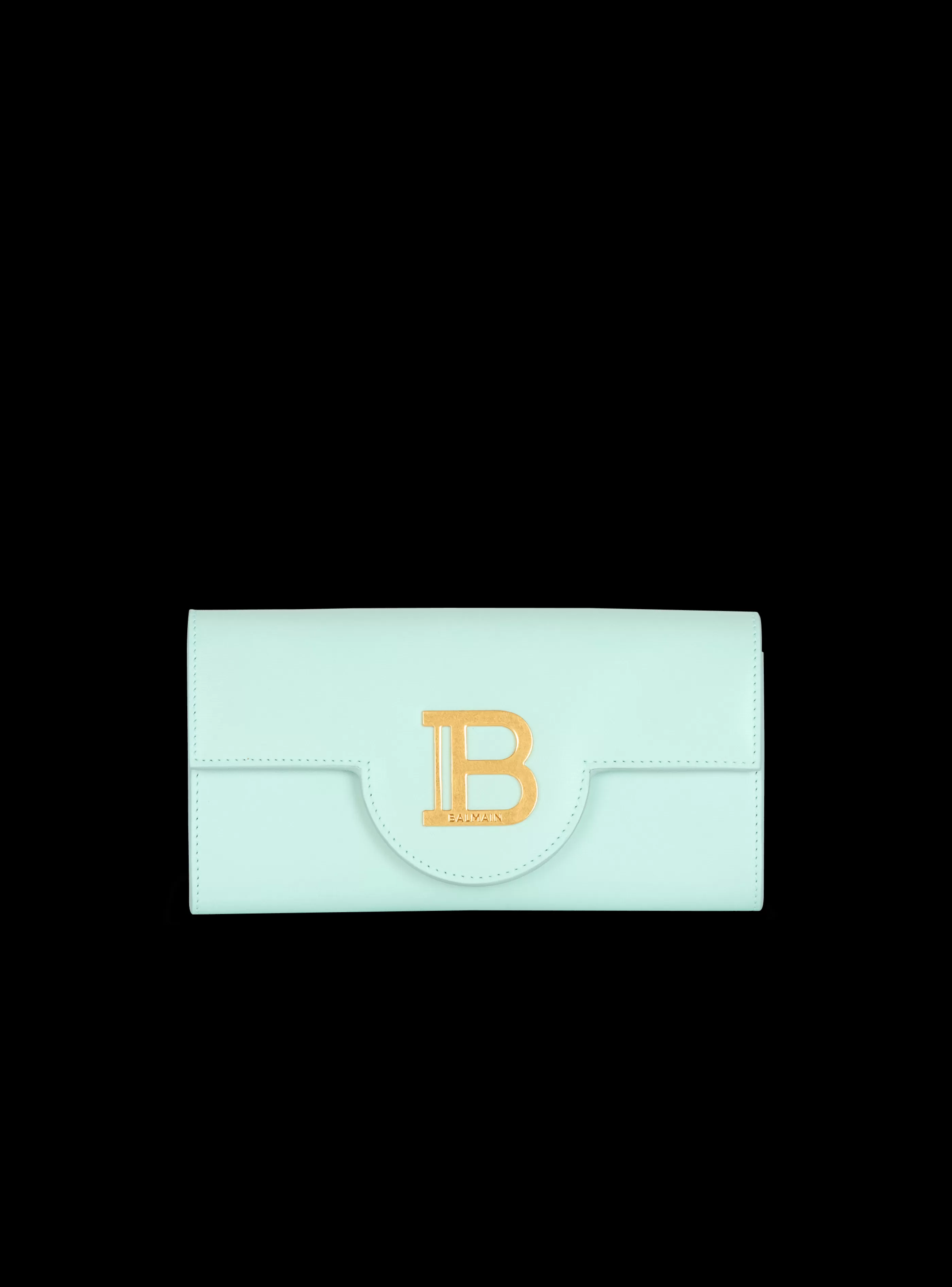Balmain Piccola Pelletteria-Calfskin B-Buzz Wallet blue