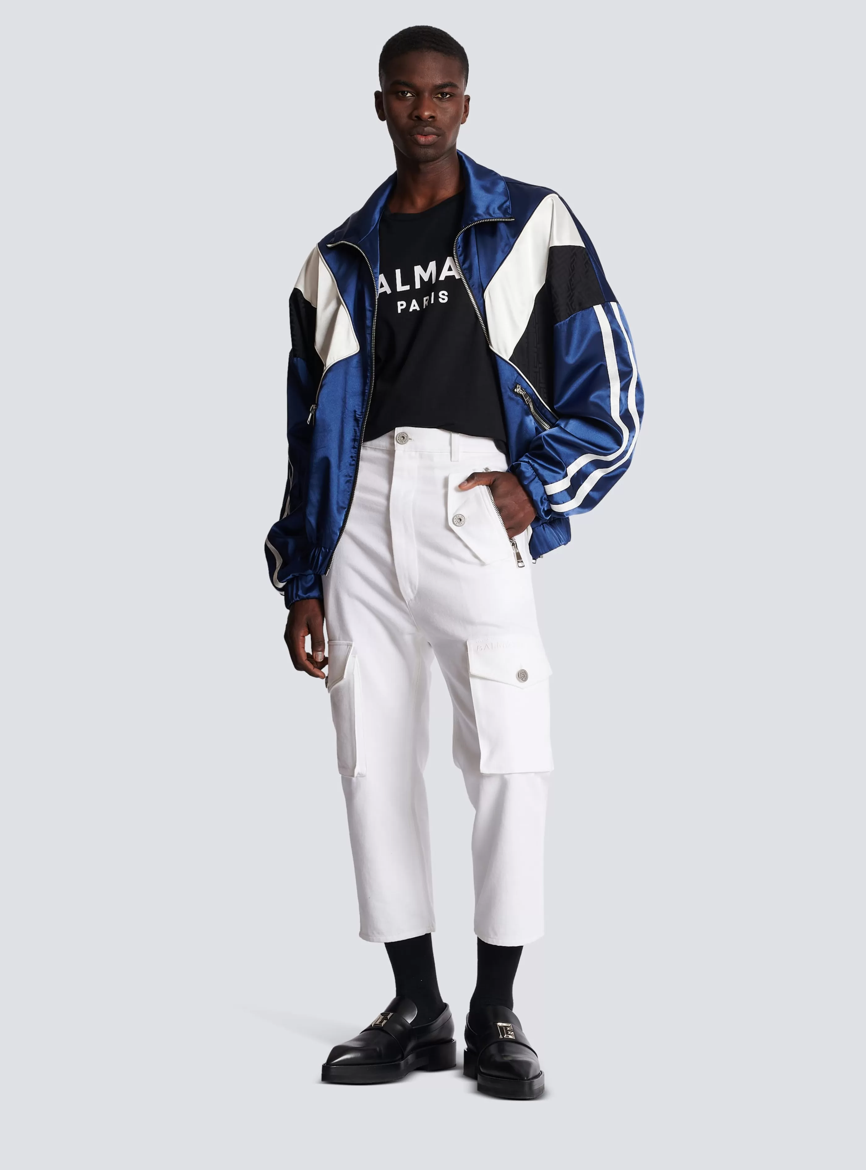 Balmain Pantaloni E Pantaloncini-Cargo Trousers white