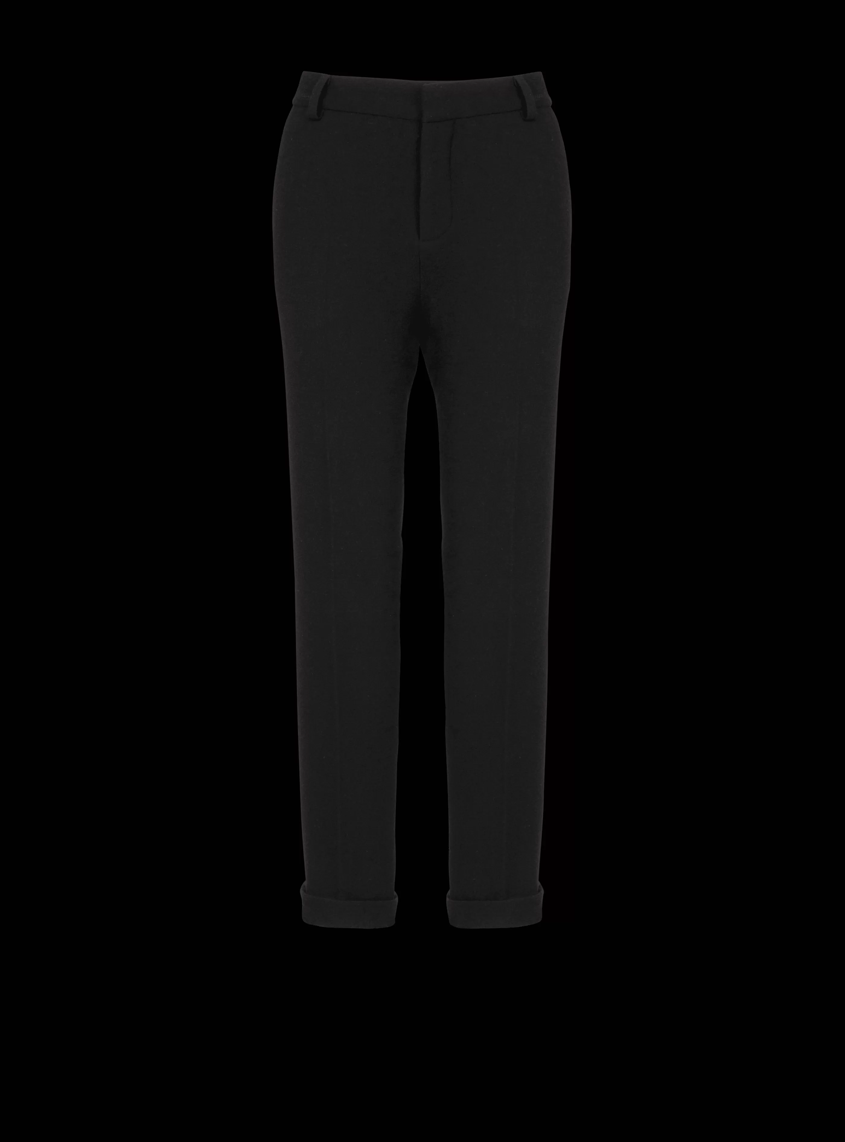 Balmain Pantaloni E Pantaloncini-Crepe Trousers black