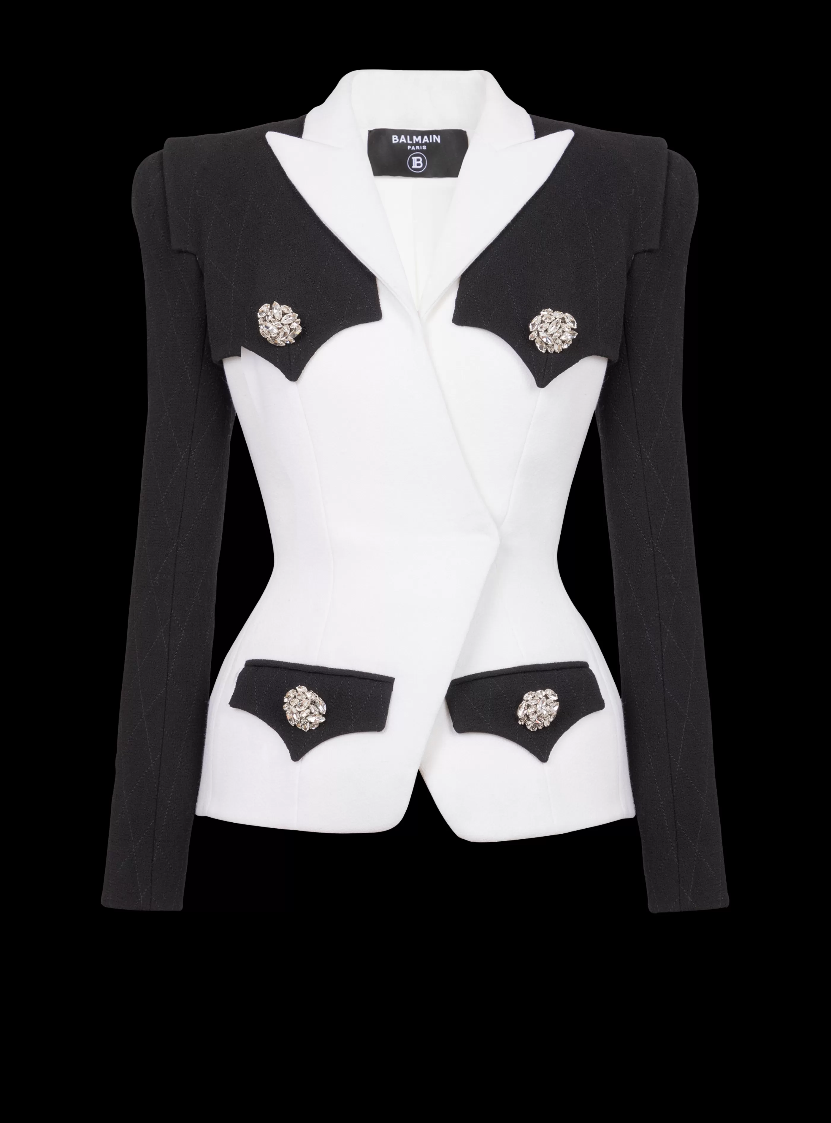 Balmain Giacche E Blazer-Double Crepe Jacket black
