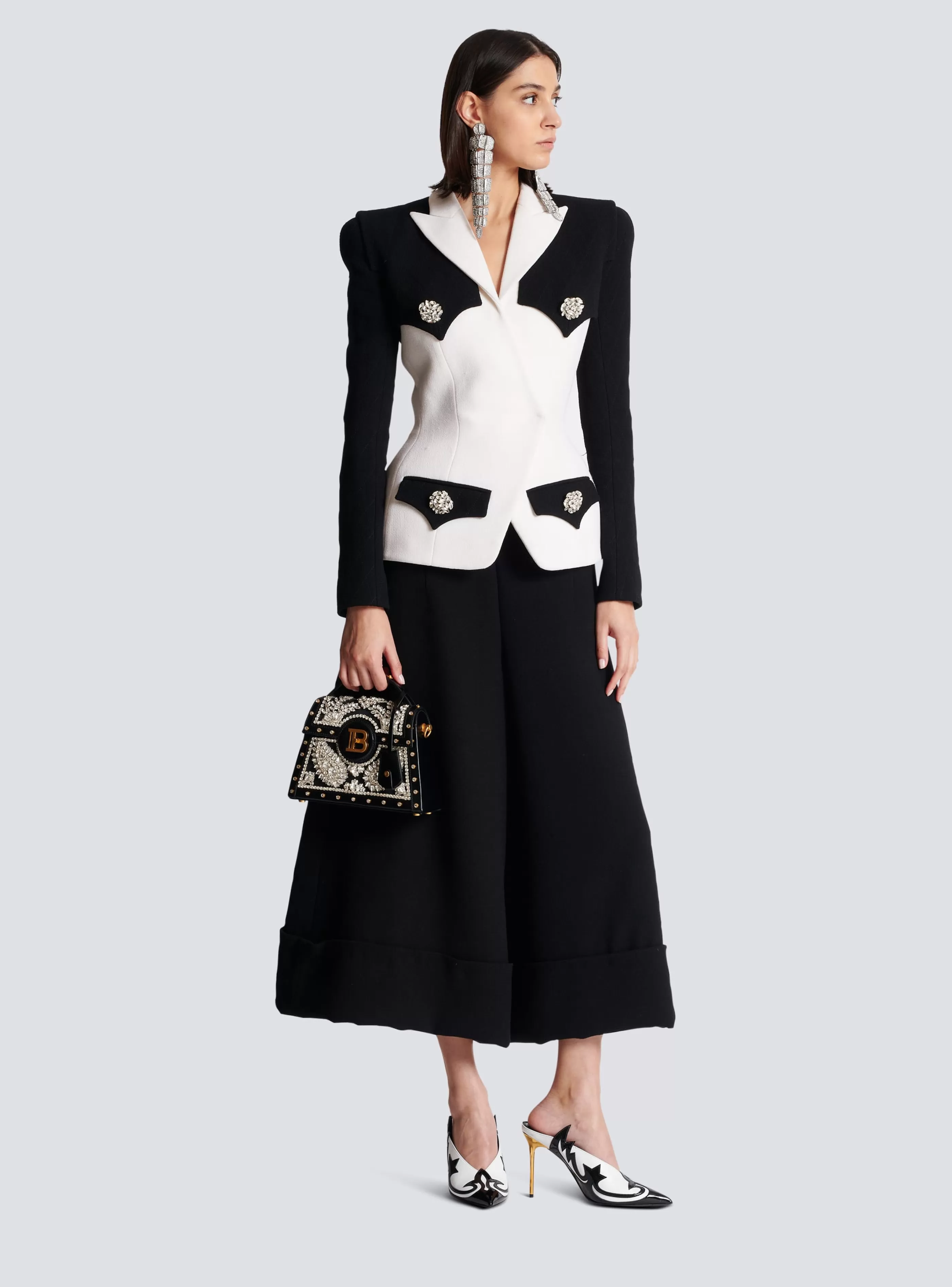Balmain Giacche E Blazer-Double Crepe Jacket black