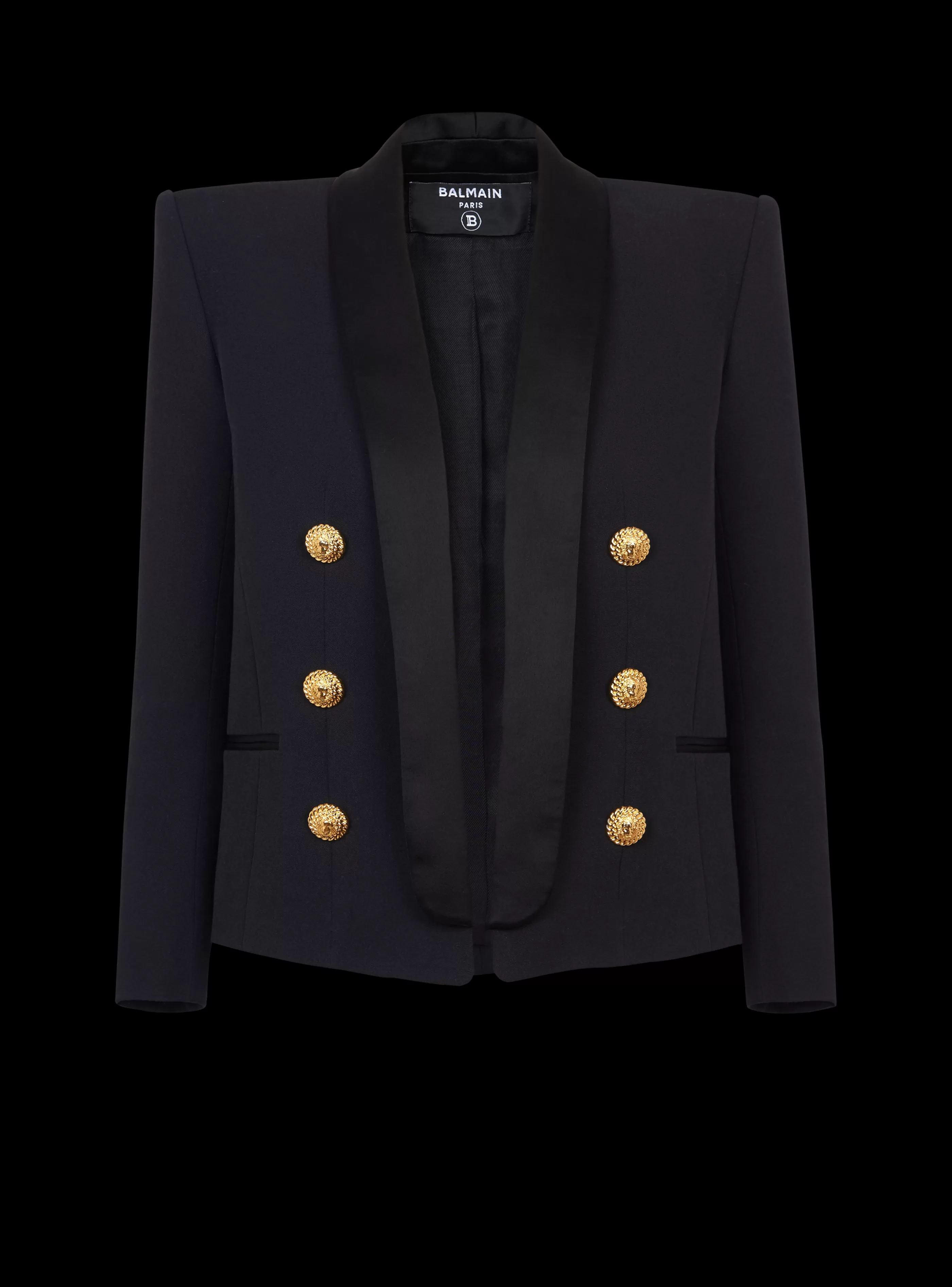 Balmain Giacche E Blazer-Edge-to-edge 6-button Jacket black