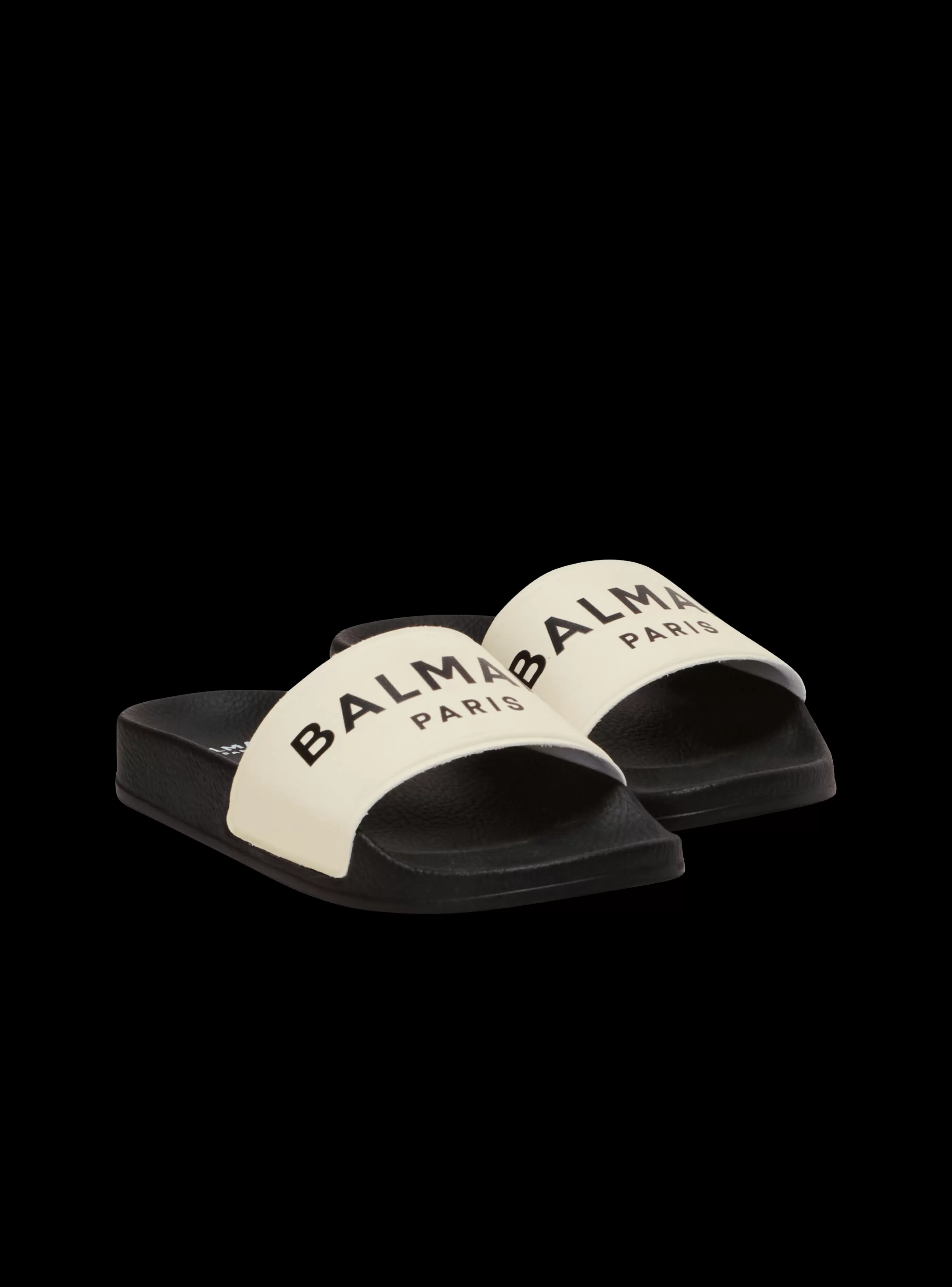Balmain Bambino (4-10 Anni) | Bambina (4-10 Anni)-Flat Logo Sandals black
