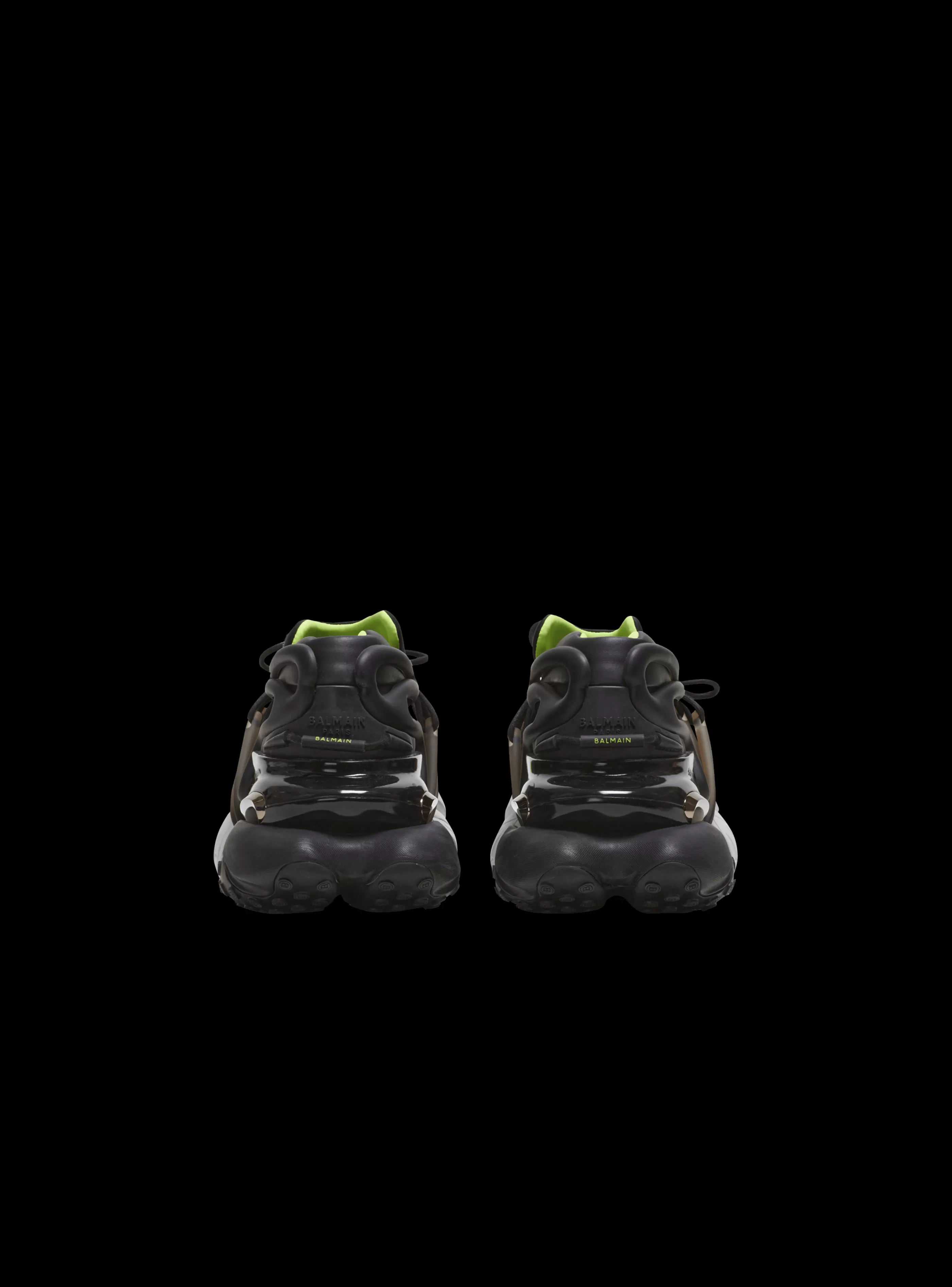 Balmain Unicorn-Fluorescent Unicorn Trainers In Neoprene And Leather multicolor