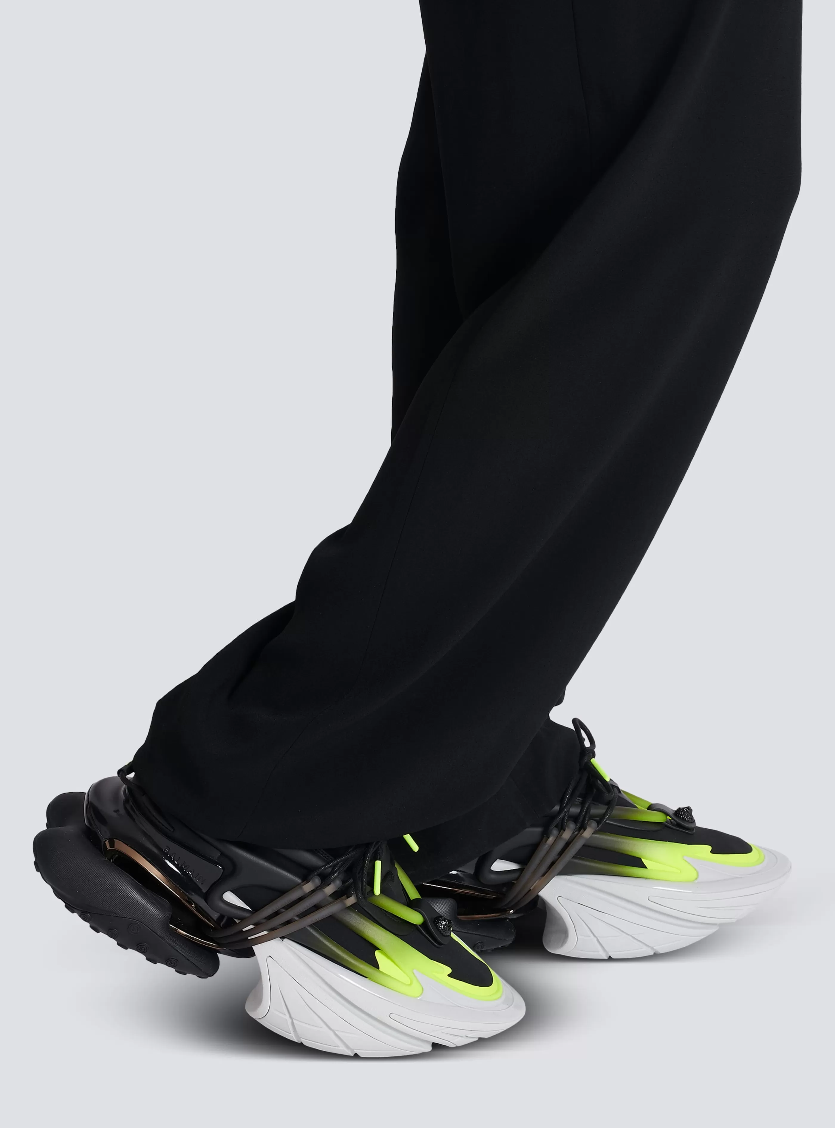 Balmain Unicorn-Fluorescent Unicorn Trainers In Neoprene And Leather multicolor