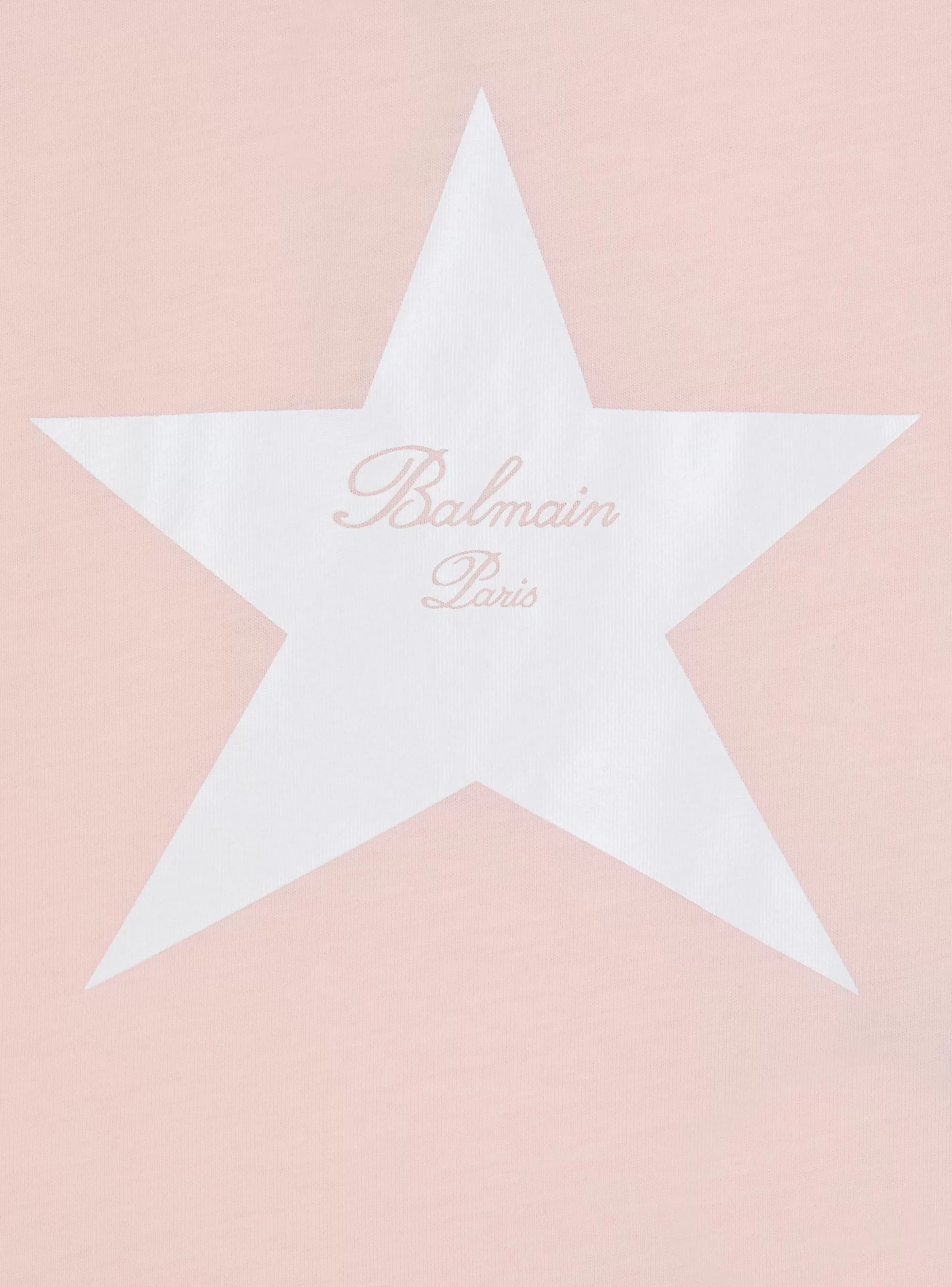 Balmain Bambina (4-10 Anni)-Jersey Signature Star Dress pink