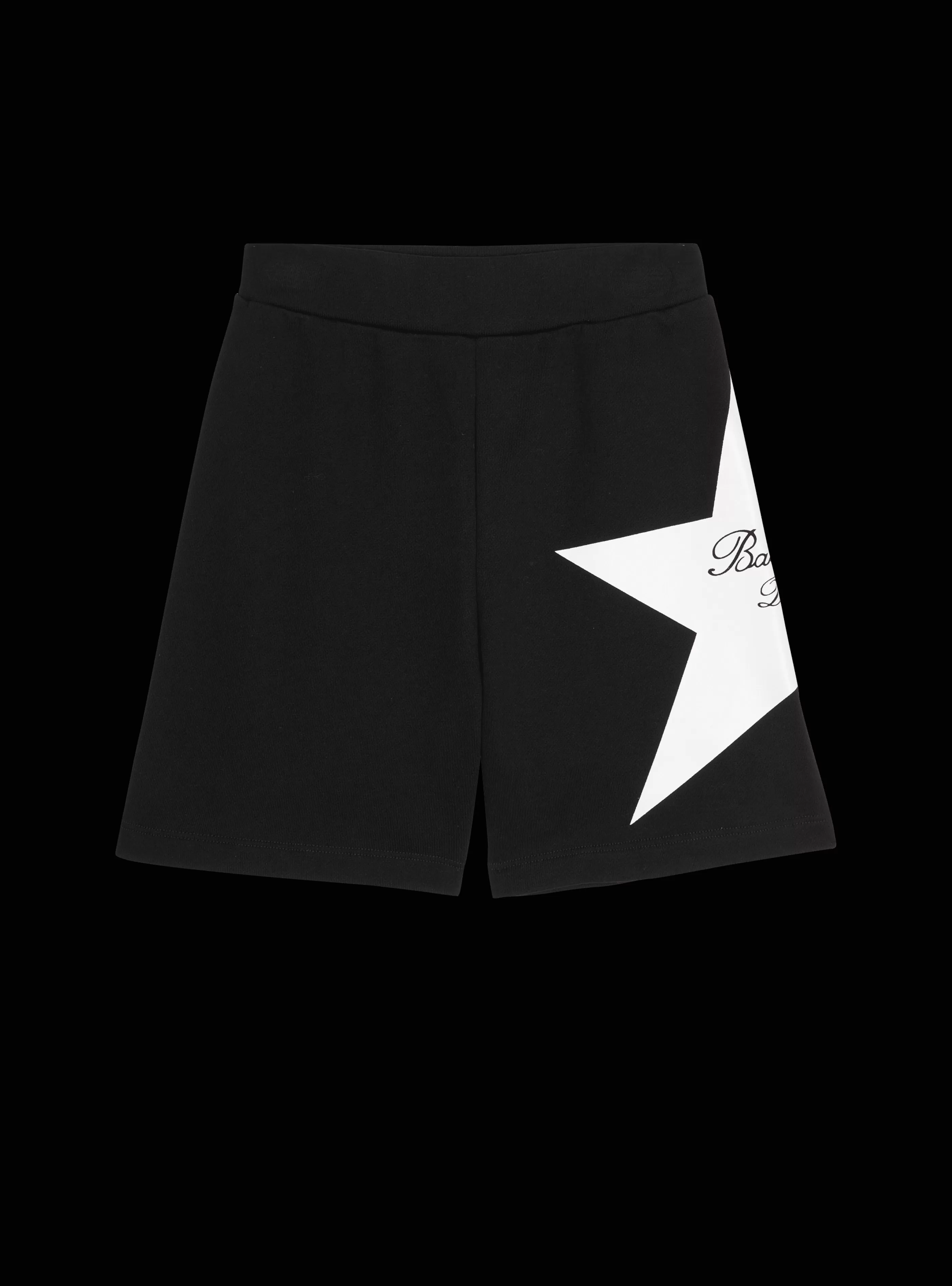 Balmain Bambino (4-10 Anni) | Bambina (4-10 Anni)-Jersey Signature Star Shorts black