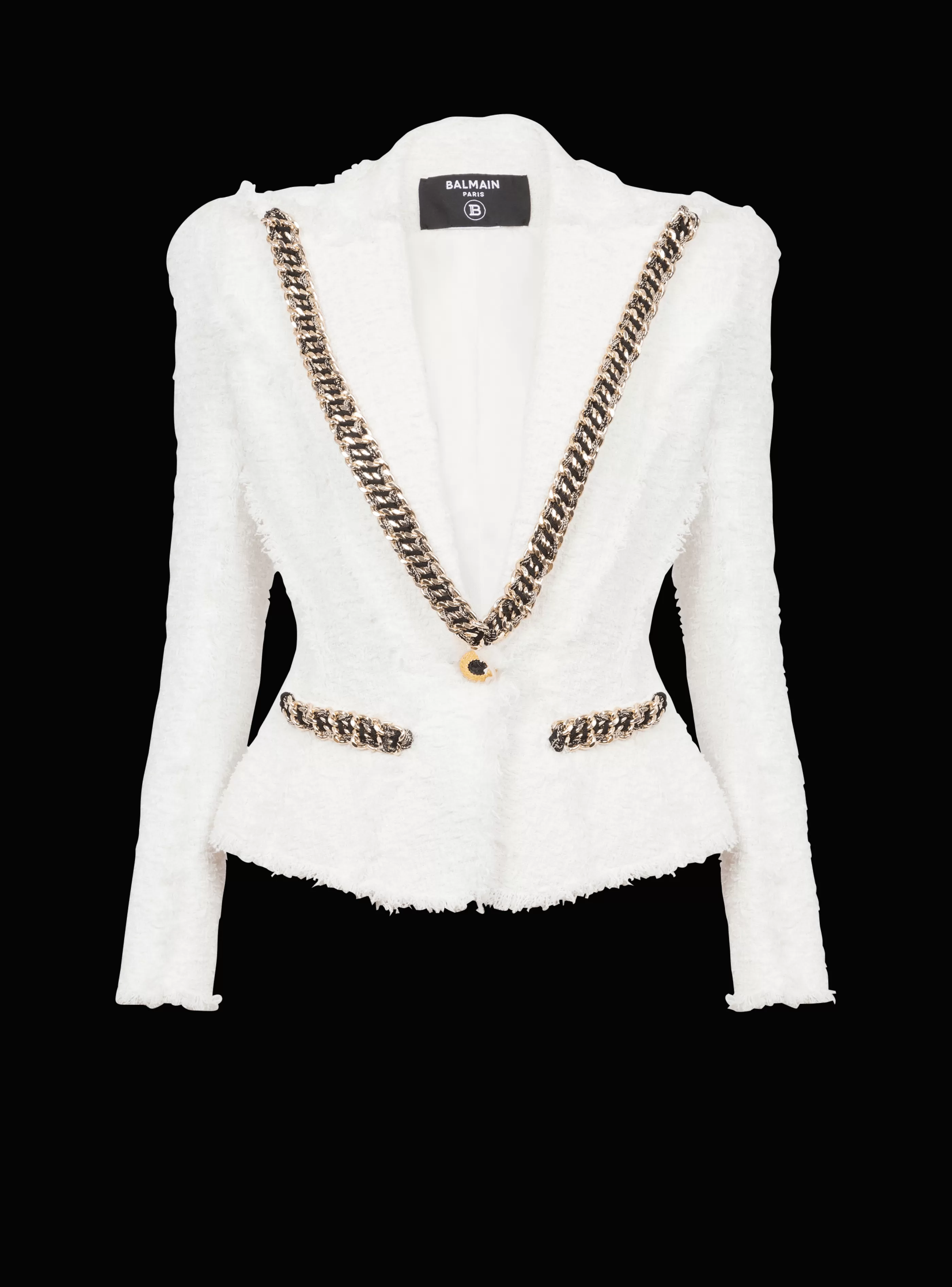 Balmain Giacche E Blazer-Jolie Madame Tweed Jacket white