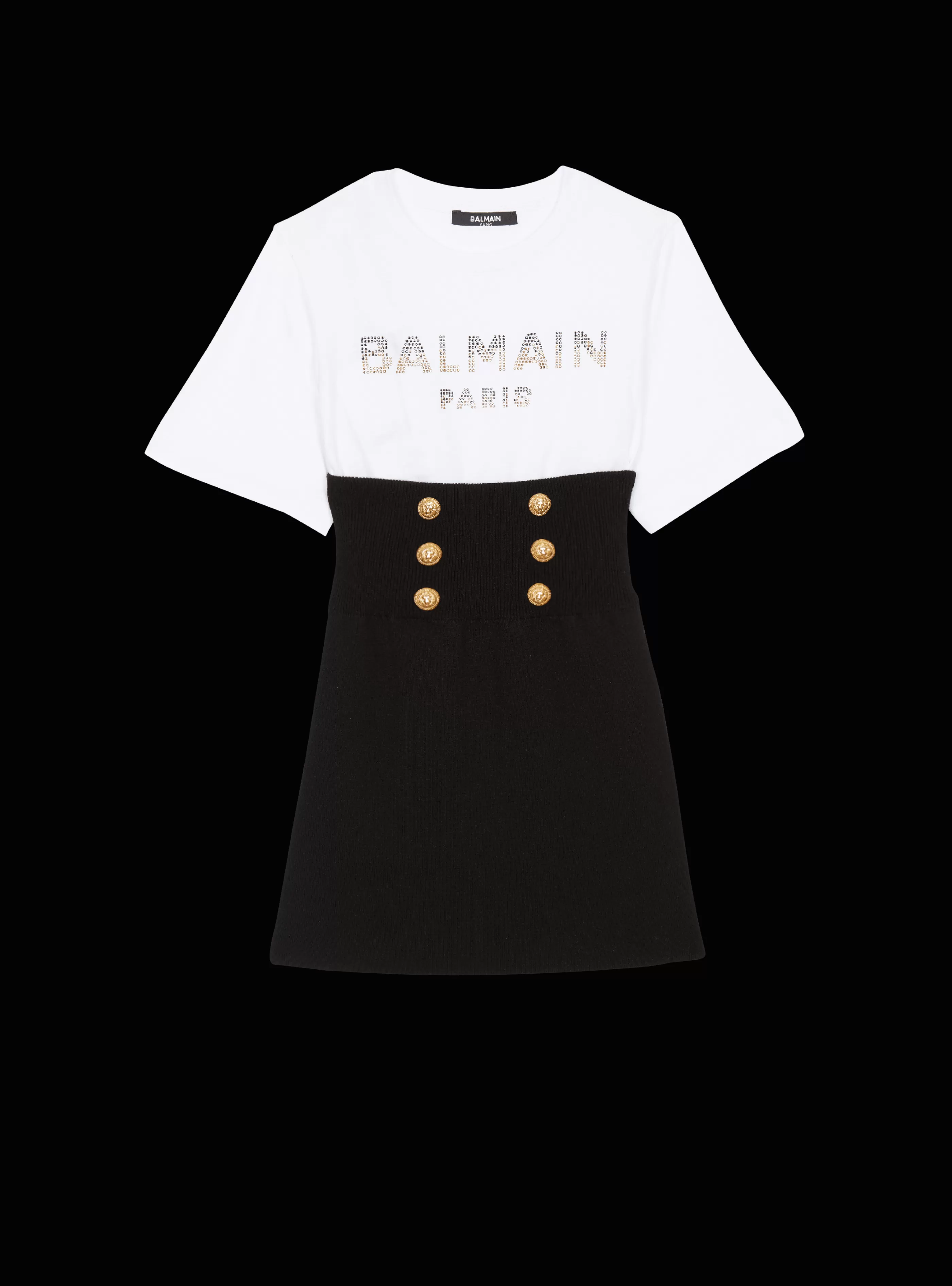 Balmain Bambina (4-10 Anni)-Knit Dress black