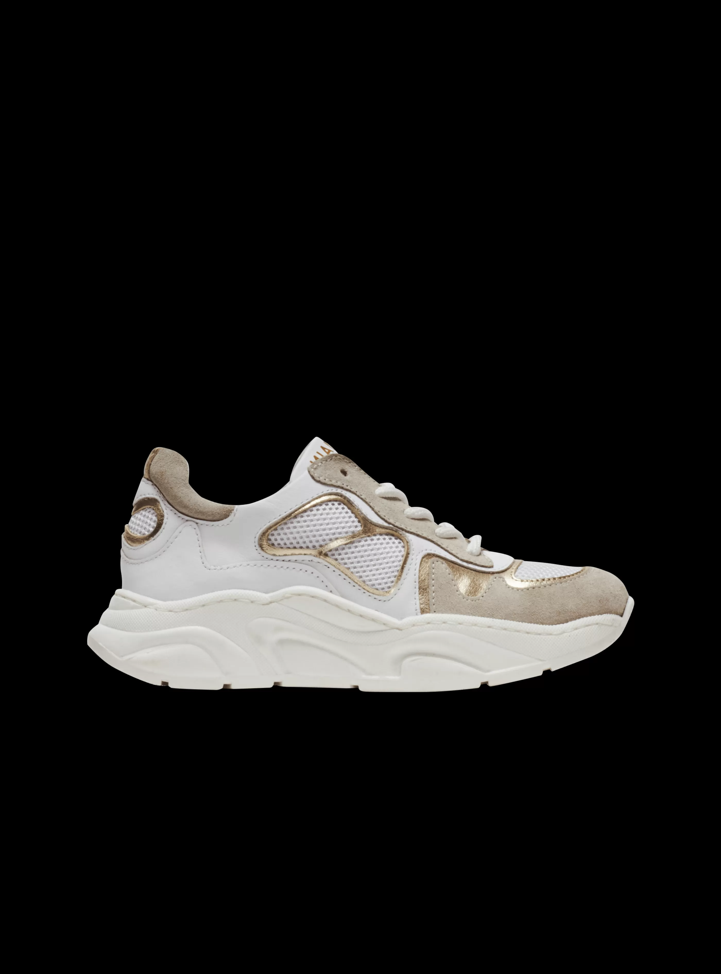Balmain Bambino (4-10 Anni) | Bambina (4-10 Anni)-Leather And Mesh Trainers white